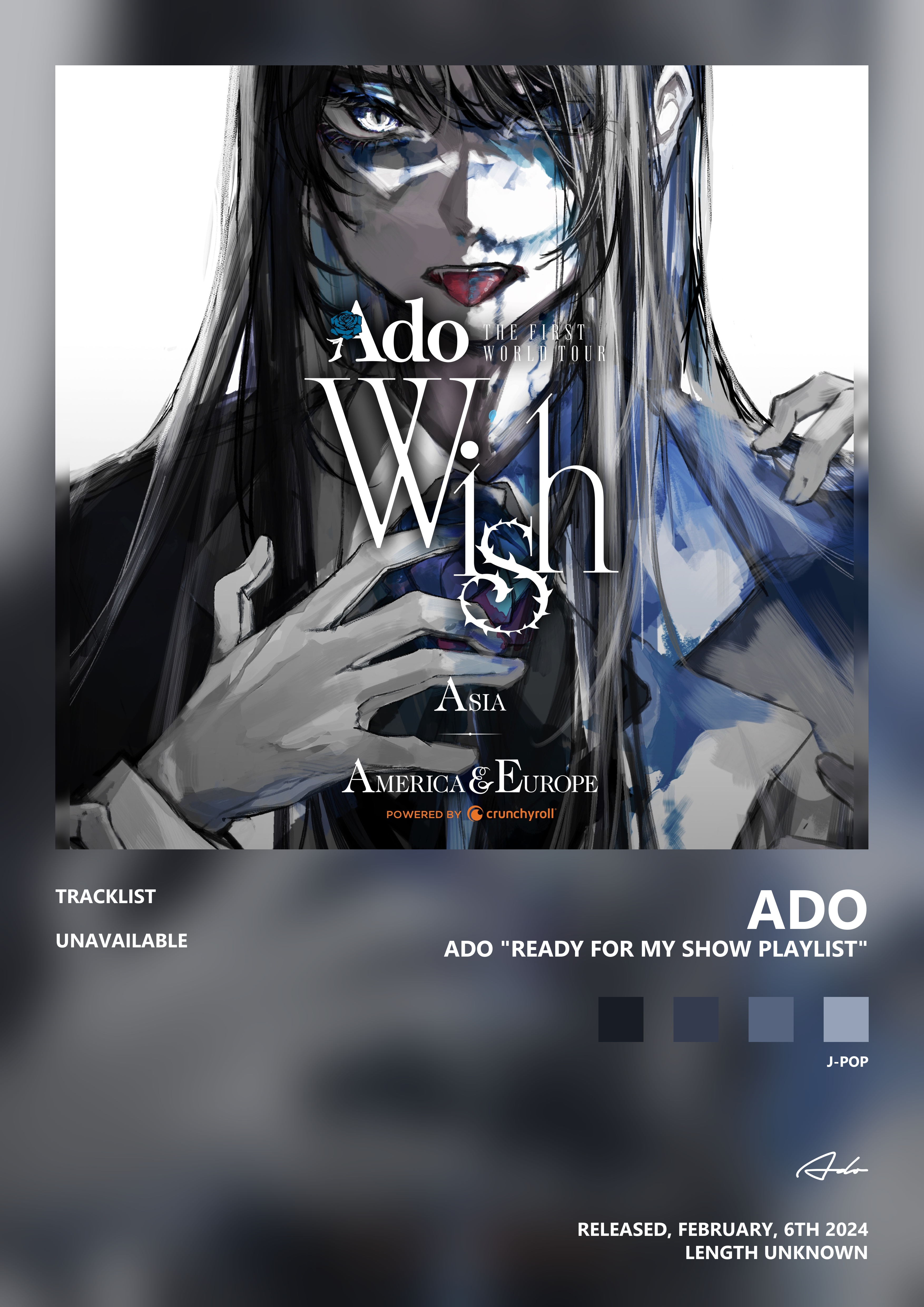 Music poster: Ado - Ado Ready For My Show Playlist