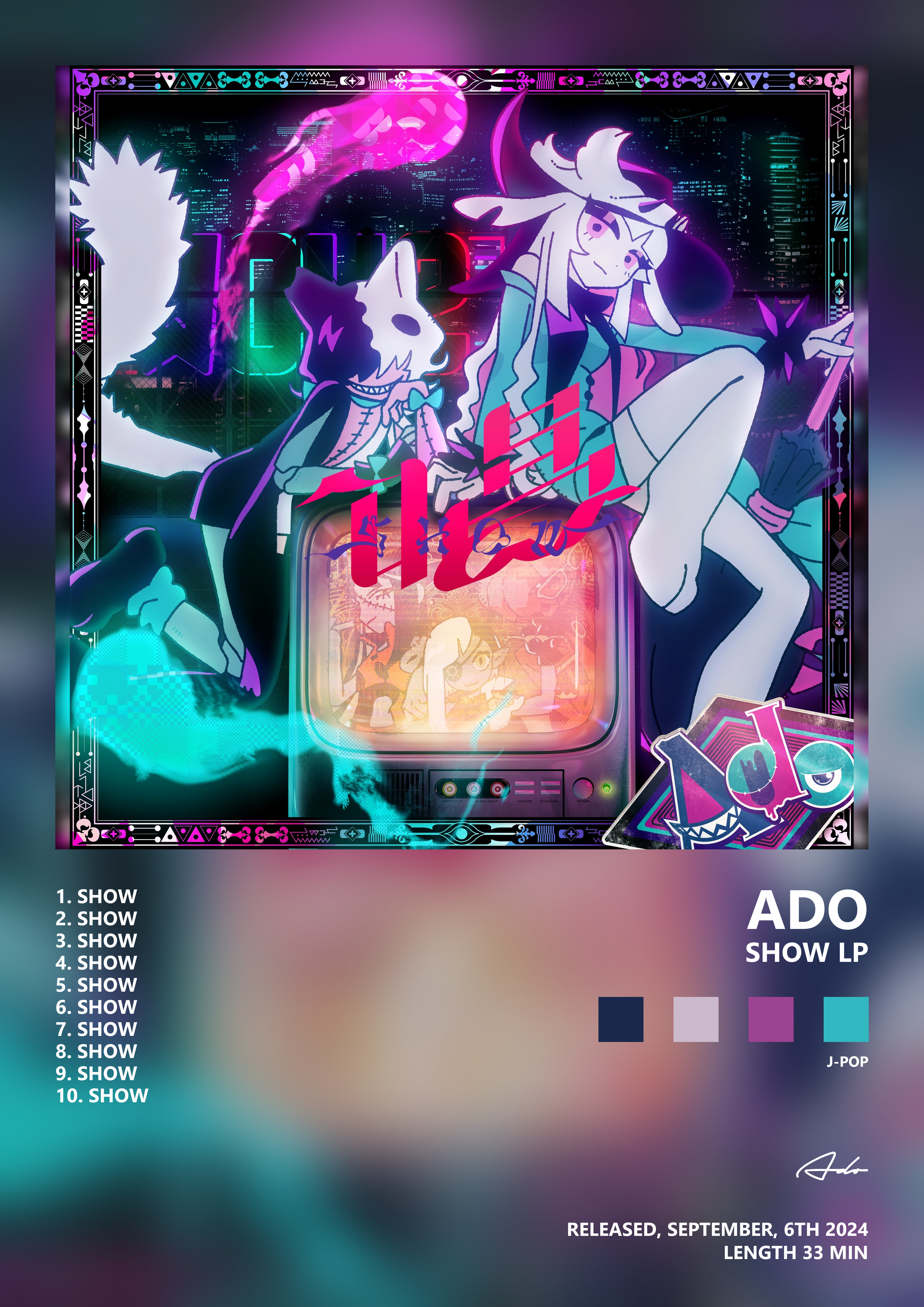Music poster: Ado - Show LP