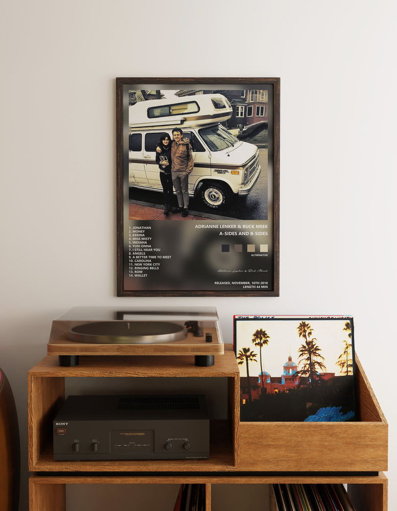 Music poster: Adrianne Lenker Buck Meek - a-sides and b-sides
