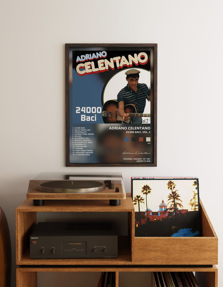 Music poster: Adriano Celentano - 24000 baci Vol 2