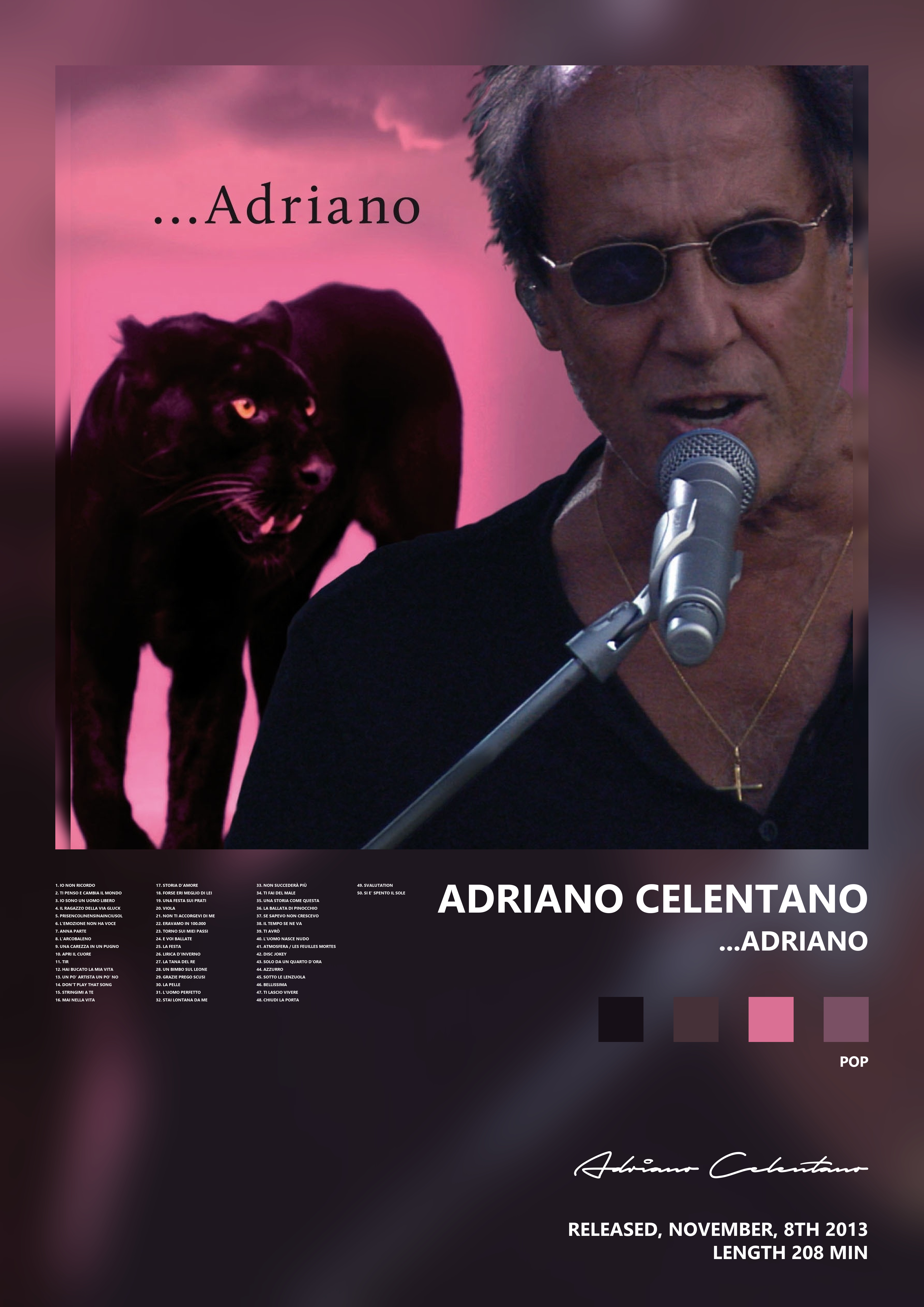 Music poster: Adriano Celentano - Adriano