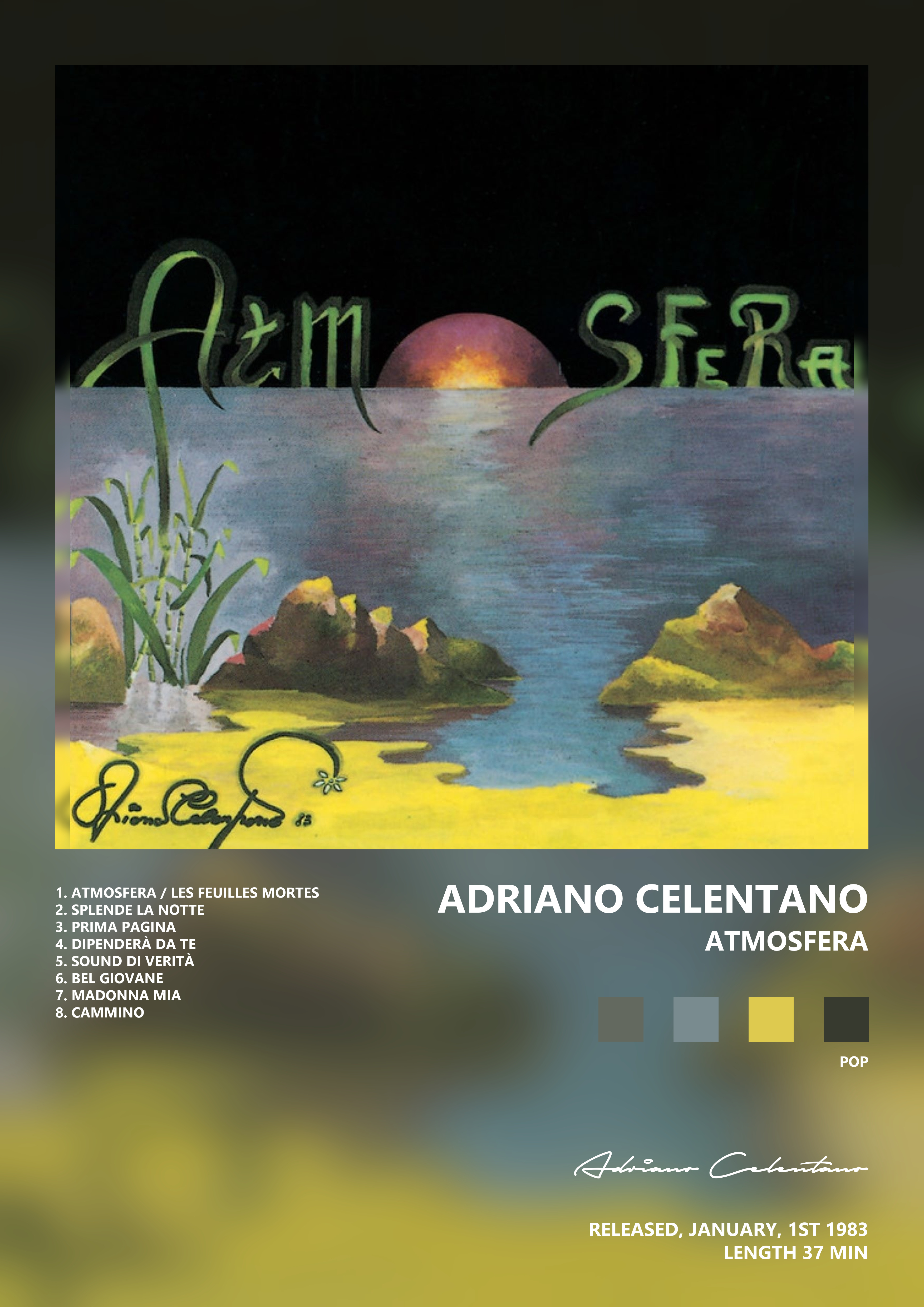 Music poster: Adriano Celentano - Atmosfera