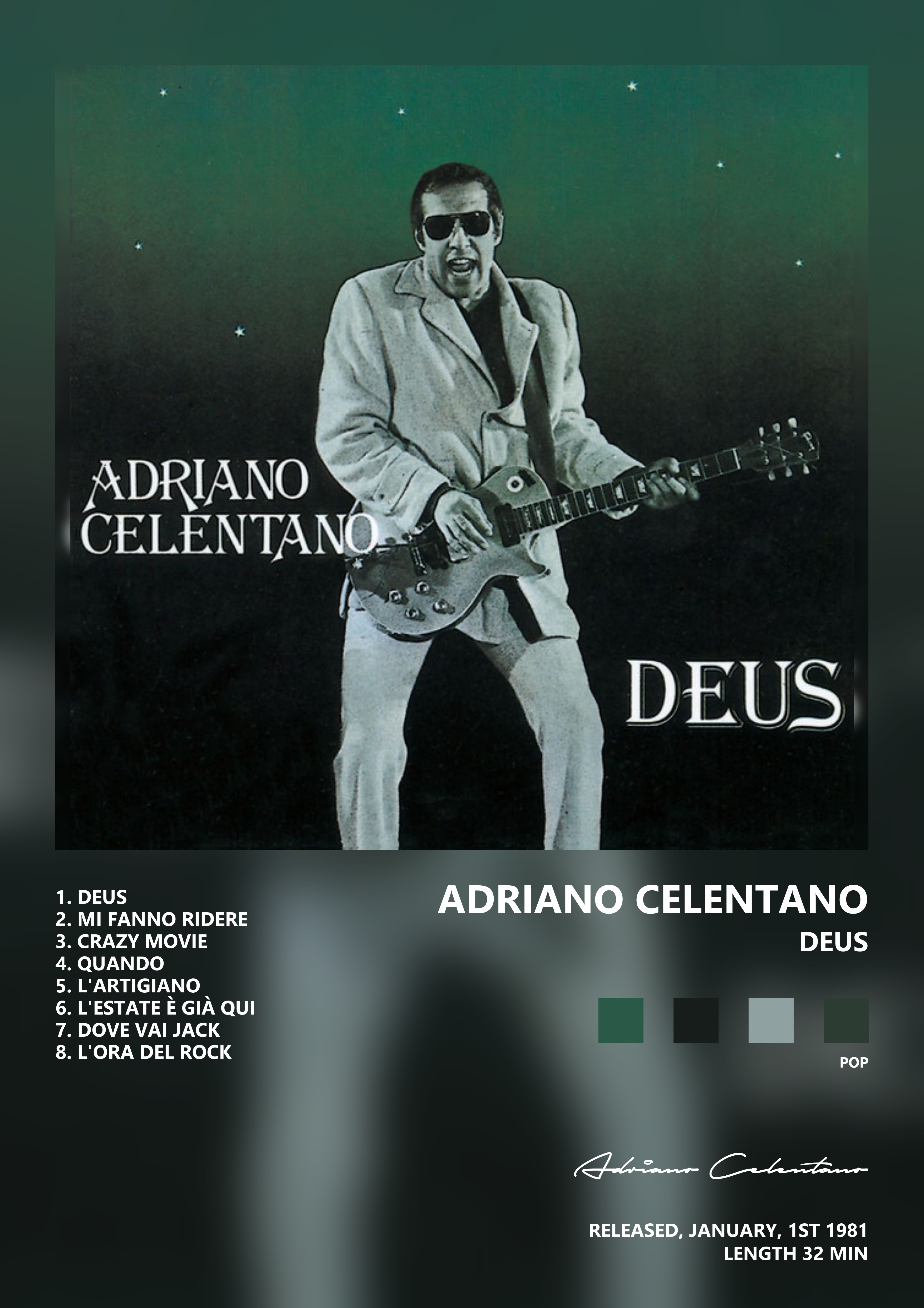Music poster: Adriano Celentano - Deus
