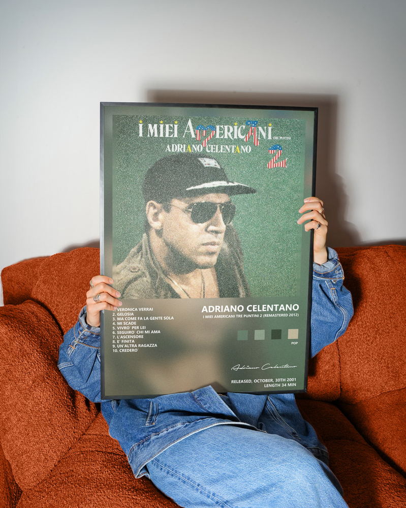 Music poster: Adriano Celentano - I Miei Americani Tre Puntini 2 Remastered 2012