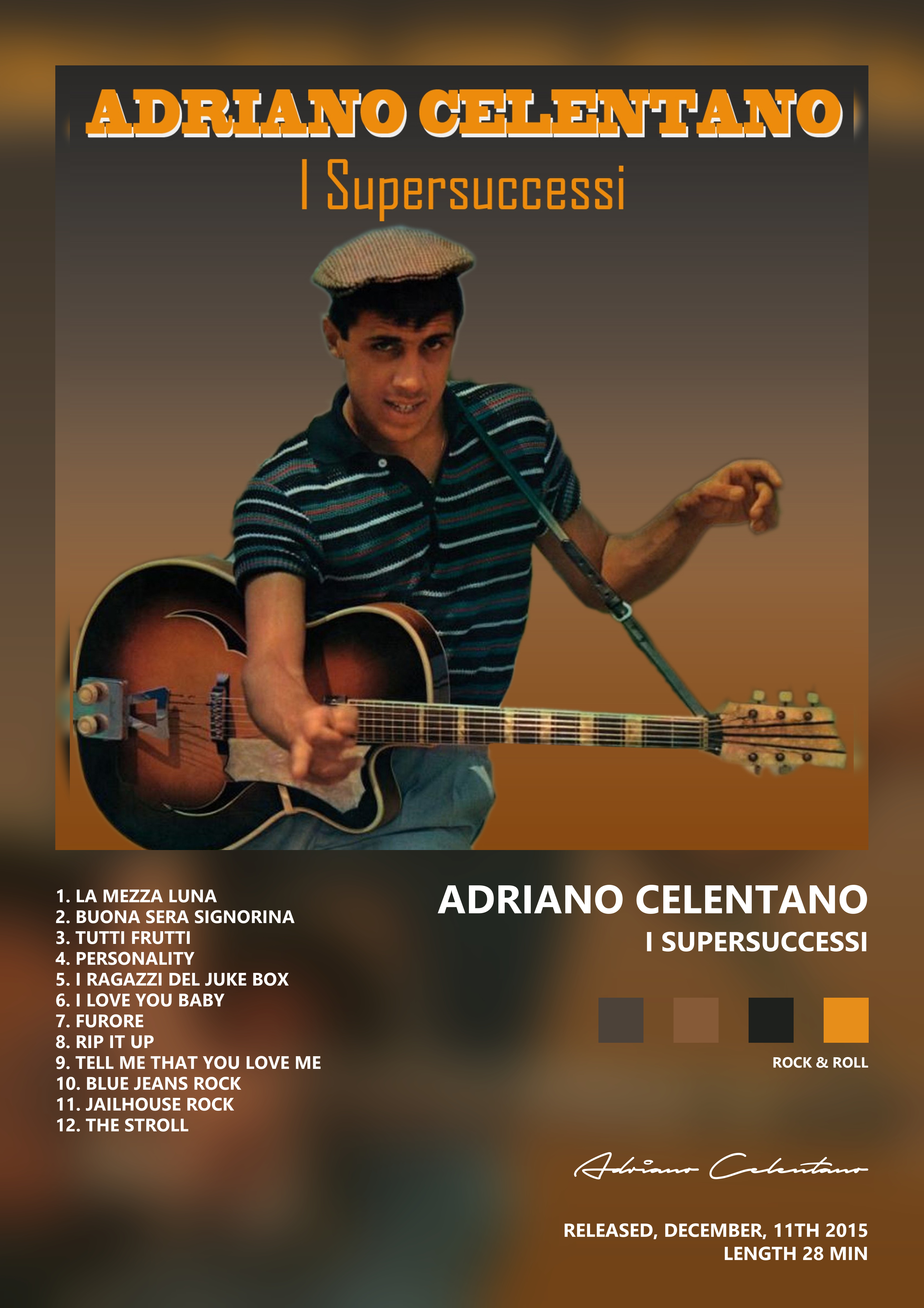 Music poster: Adriano Celentano - I Supersuccessi