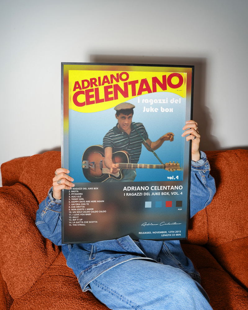 Music poster: Adriano Celentano - I ragazzi del Juke Box Vol 4