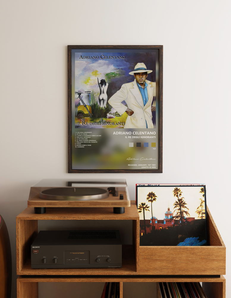 Music poster: Adriano Celentano - Il Re Degli Ignoranti