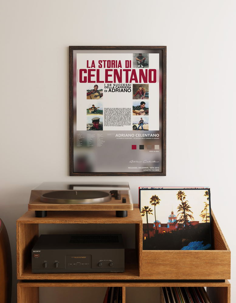Music poster: Adriano Celentano - La Storia di Celentano - I 58 Successi della carriera di Adriano