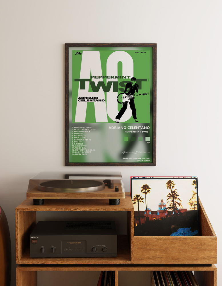 Music poster: Adriano Celentano - Peppermint Twist