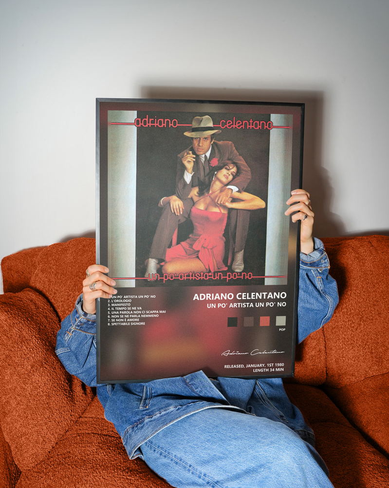 Music poster: Adriano Celentano - Un Po Artista Un Po No
