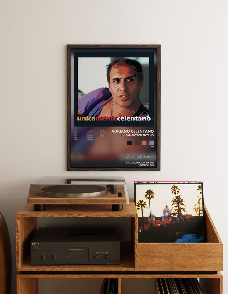 Music poster: Adriano Celentano - Unicamentecelentano