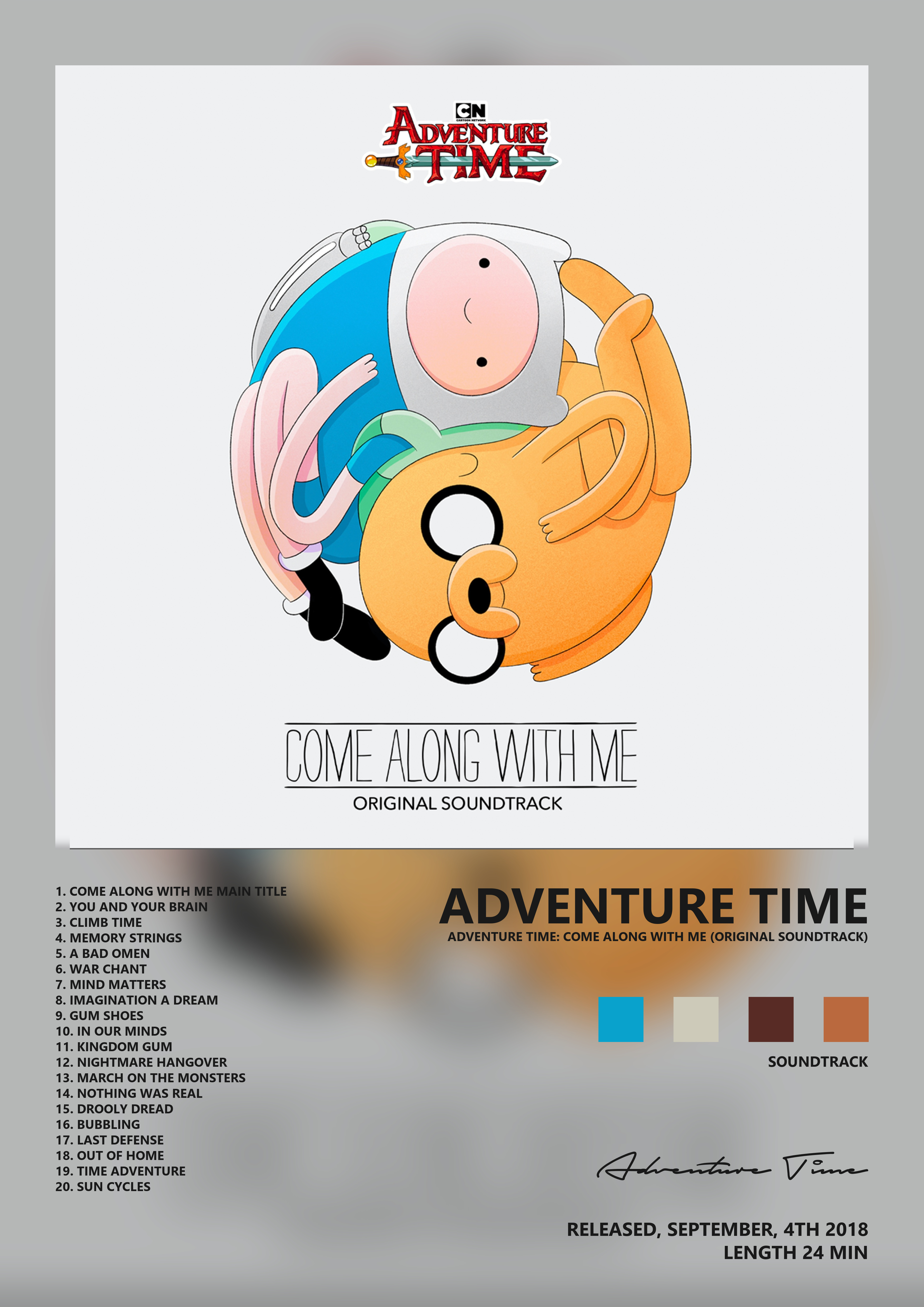 Music poster: Adventure Time - Adventure Time Come Along with Me Original Soundtrack