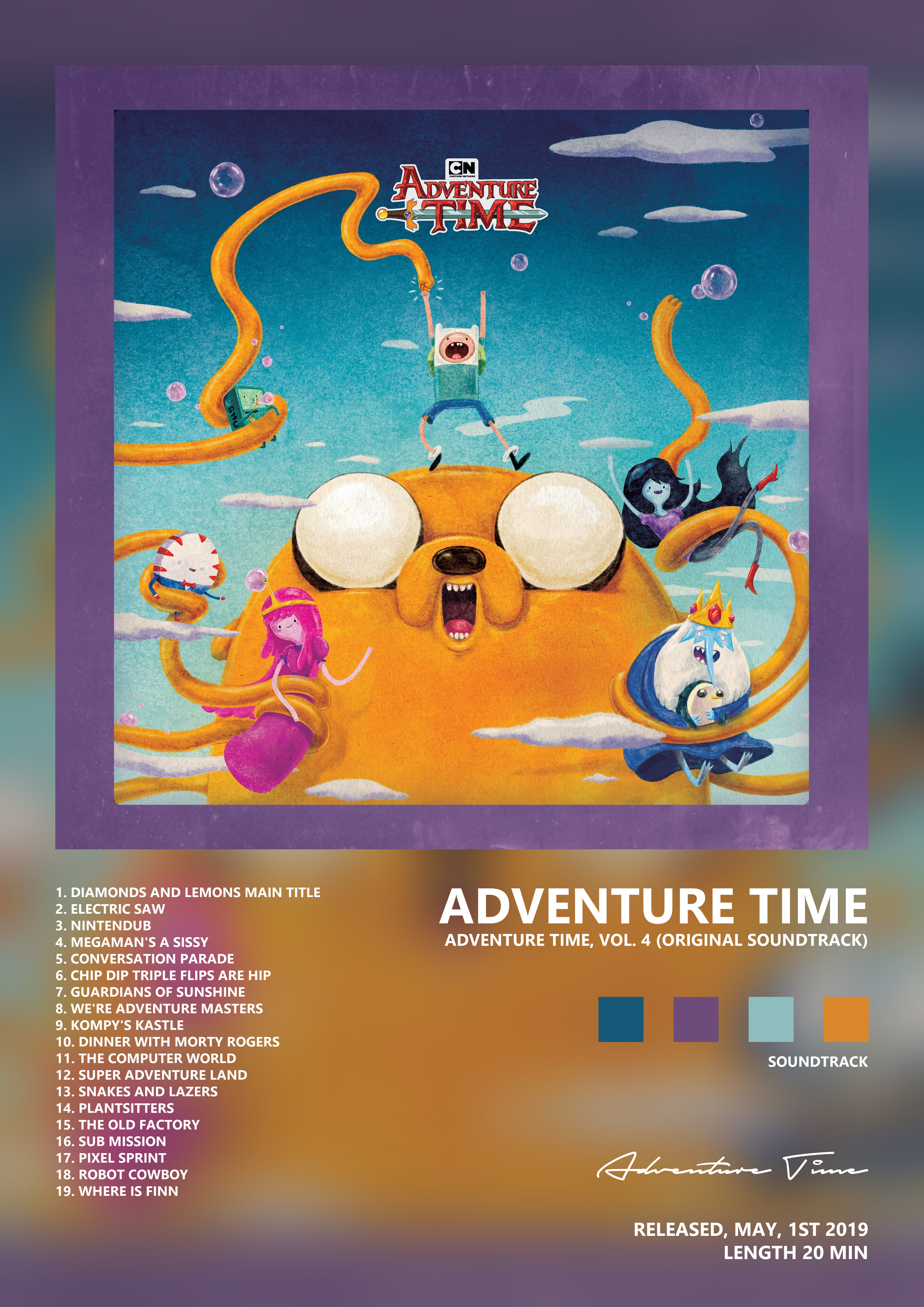 Music poster: Adventure Time - Adventure Time Vol 4 Original Soundtrack
