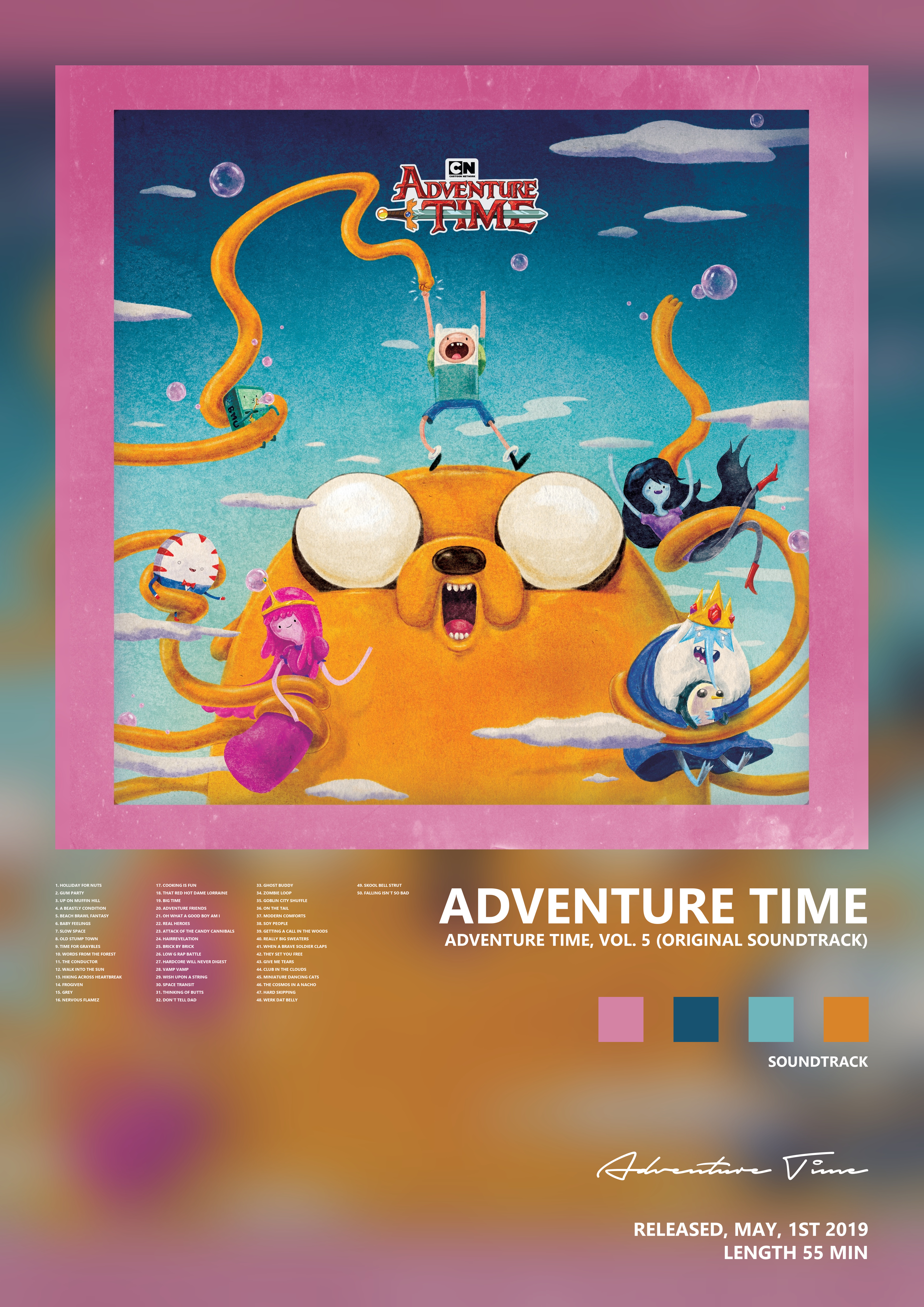 Music poster: Adventure Time - Adventure Time Vol 5 Original Soundtrack