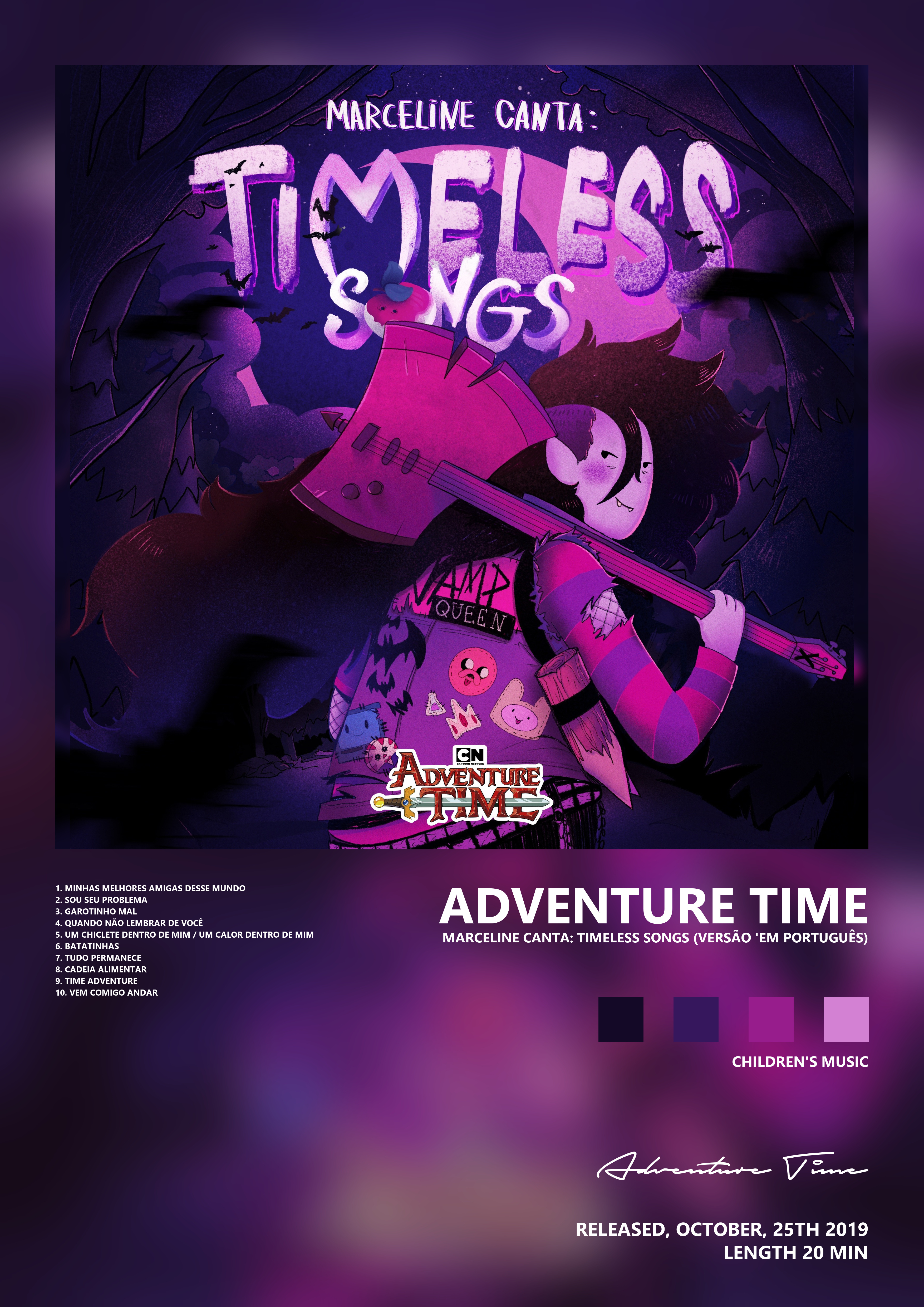 Music poster: Adventure Time - Marceline Canta Timeless Songs Versão em Português