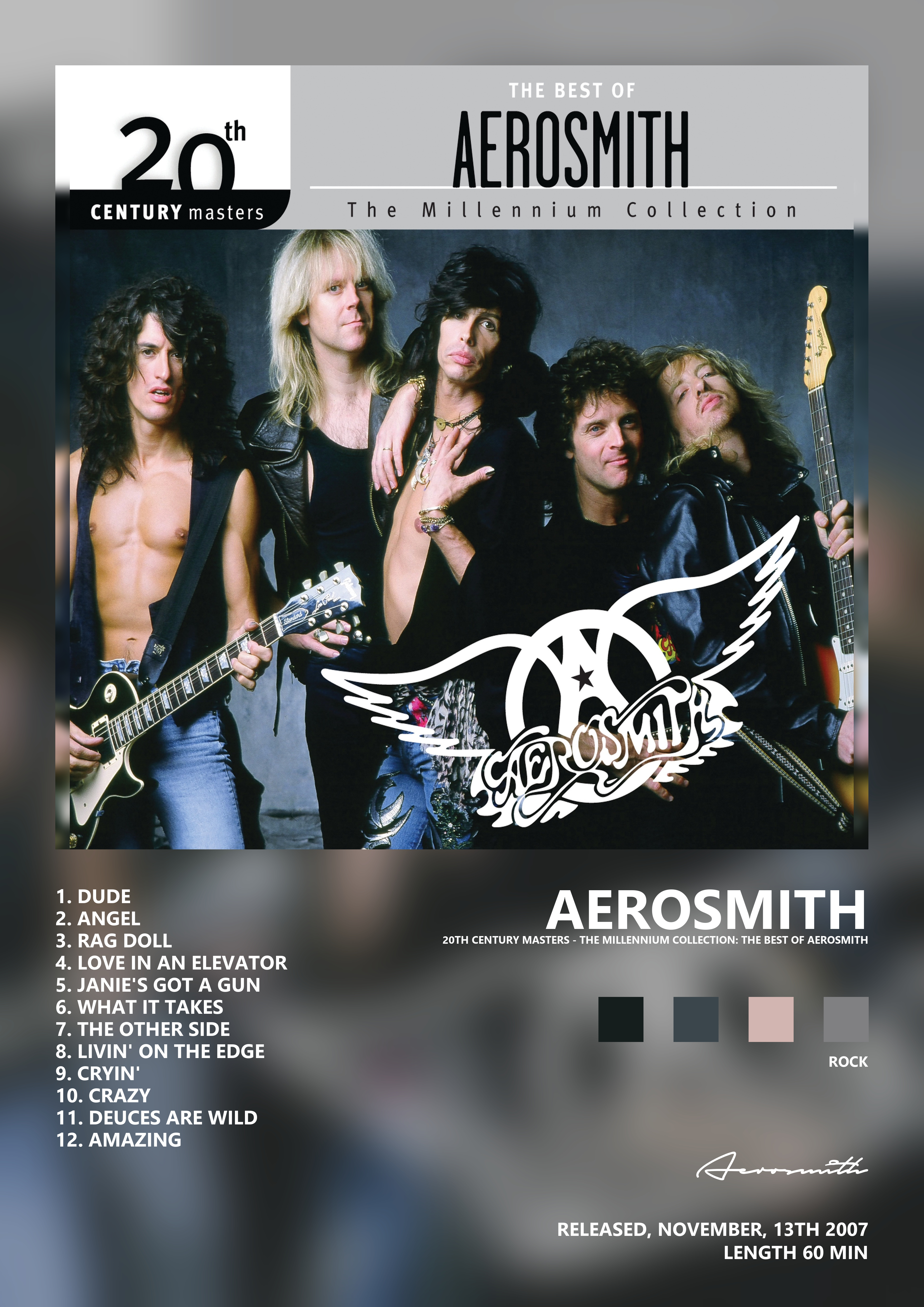 Music poster: Aerosmith - 20th Century Masters - The Millennium Collection The Best of Aerosmith