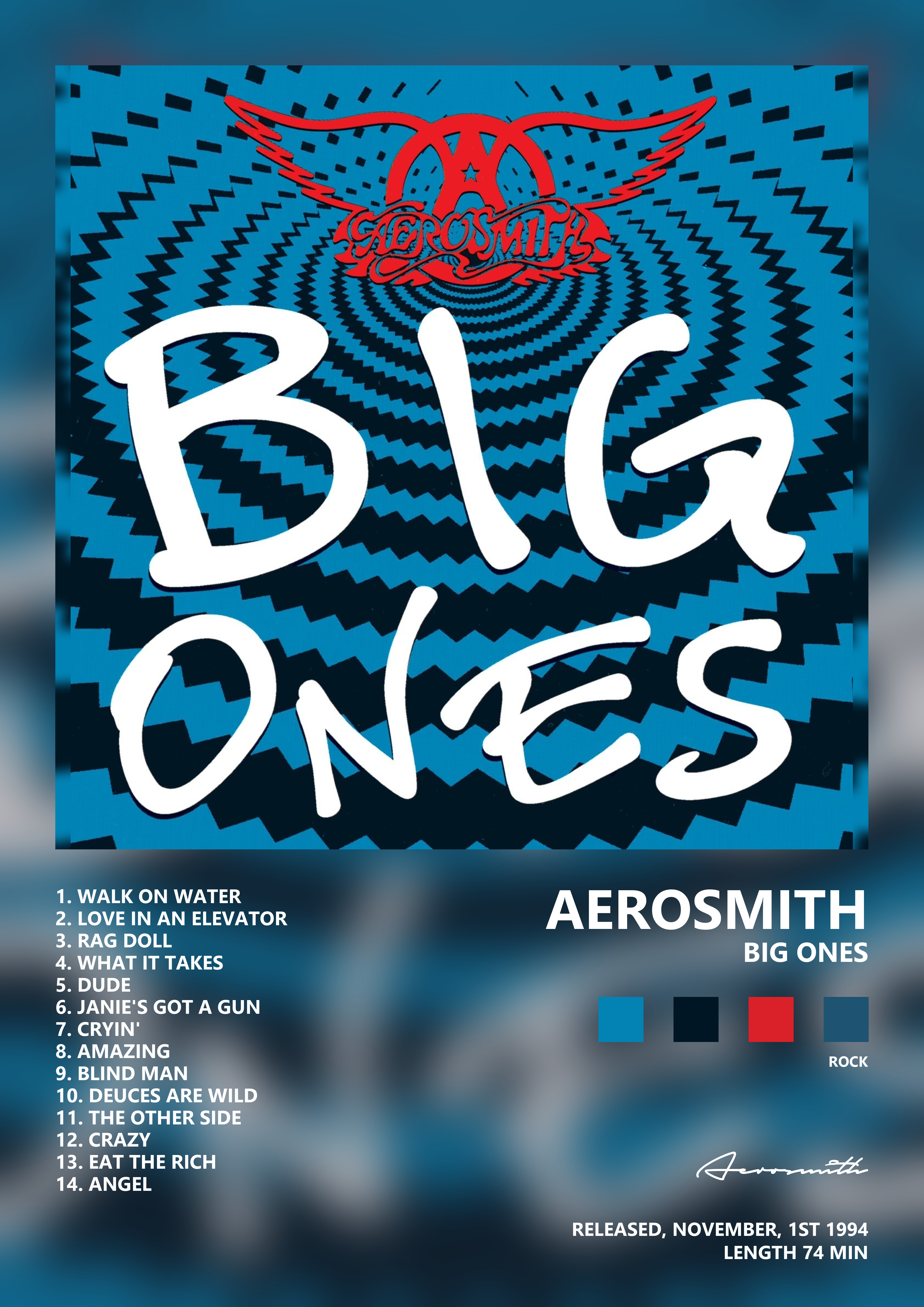 Music poster: Aerosmith - Big Ones