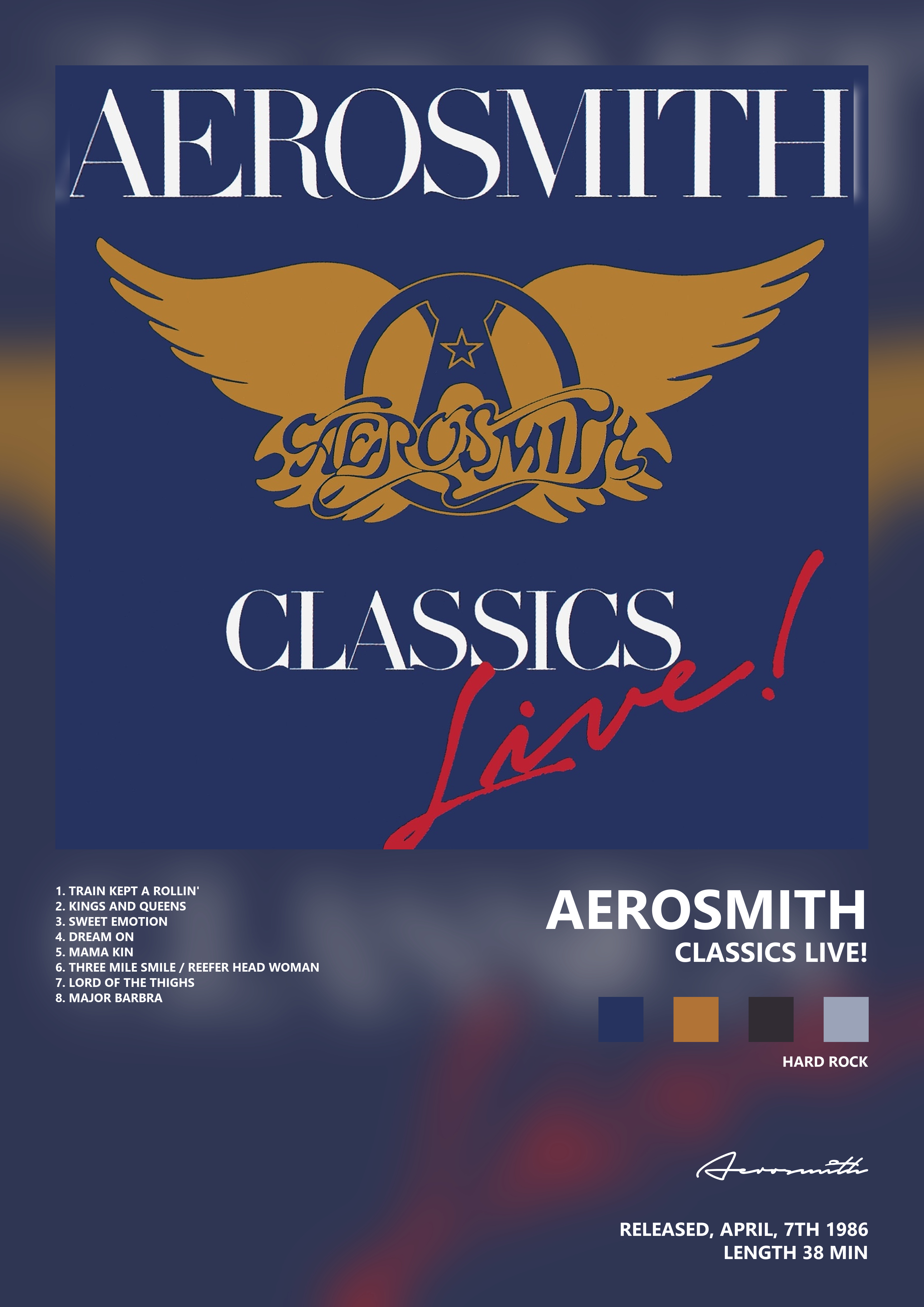 Music poster: Aerosmith - Classics Live