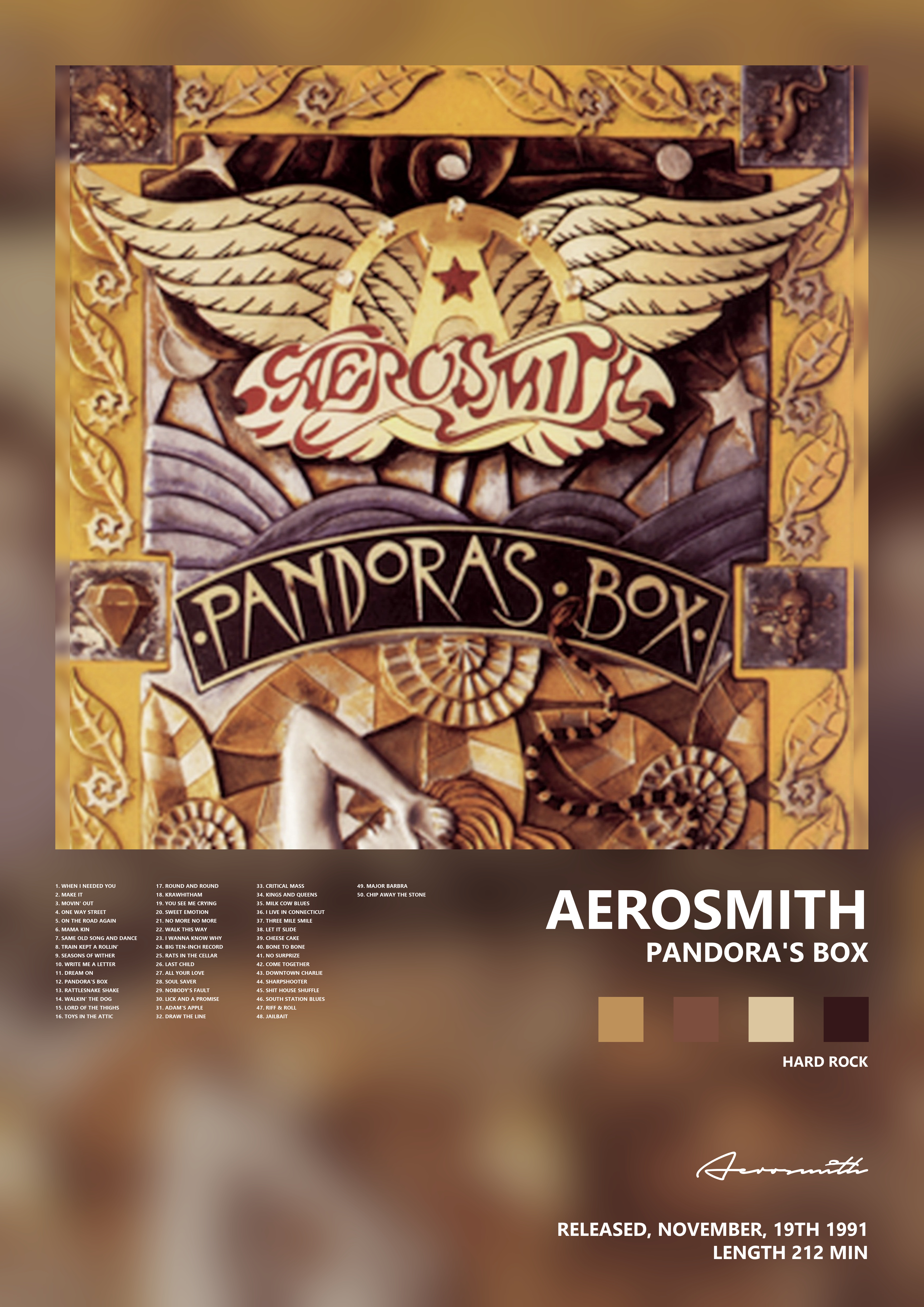 Music poster: Aerosmith - Pandoras Box
