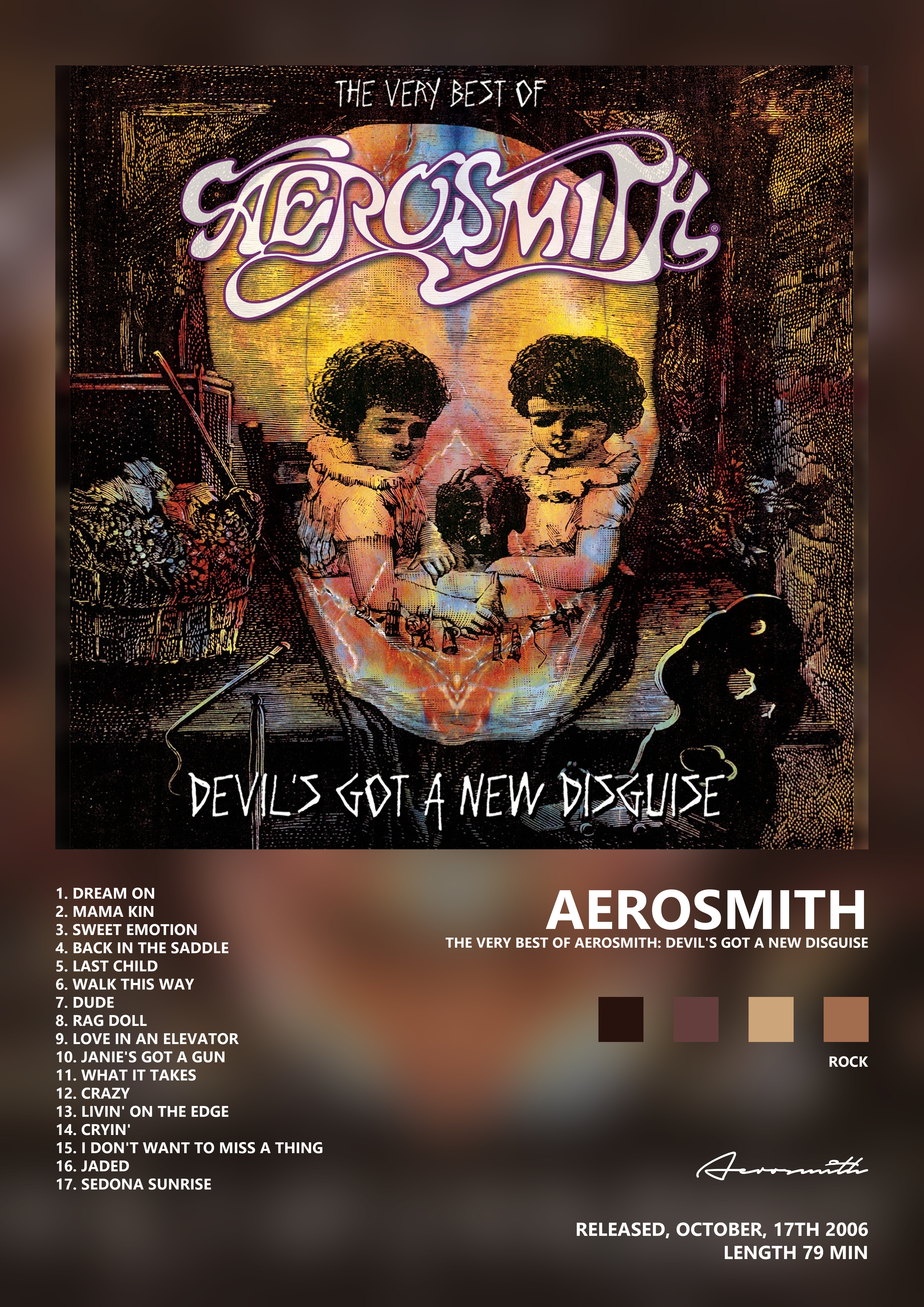 Music poster: Aerosmith - The Very Best of Aerosmith Devils Got a New Disguise