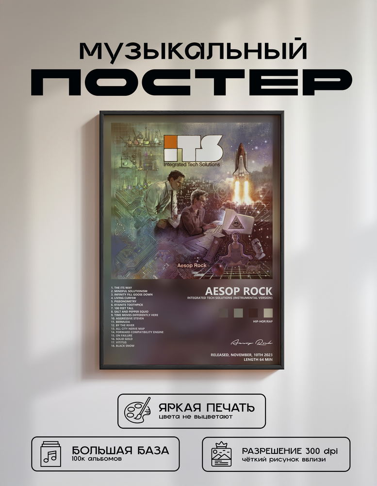 Music poster: Aesop Rock - Integrated Tech Solutions Instrumental Version