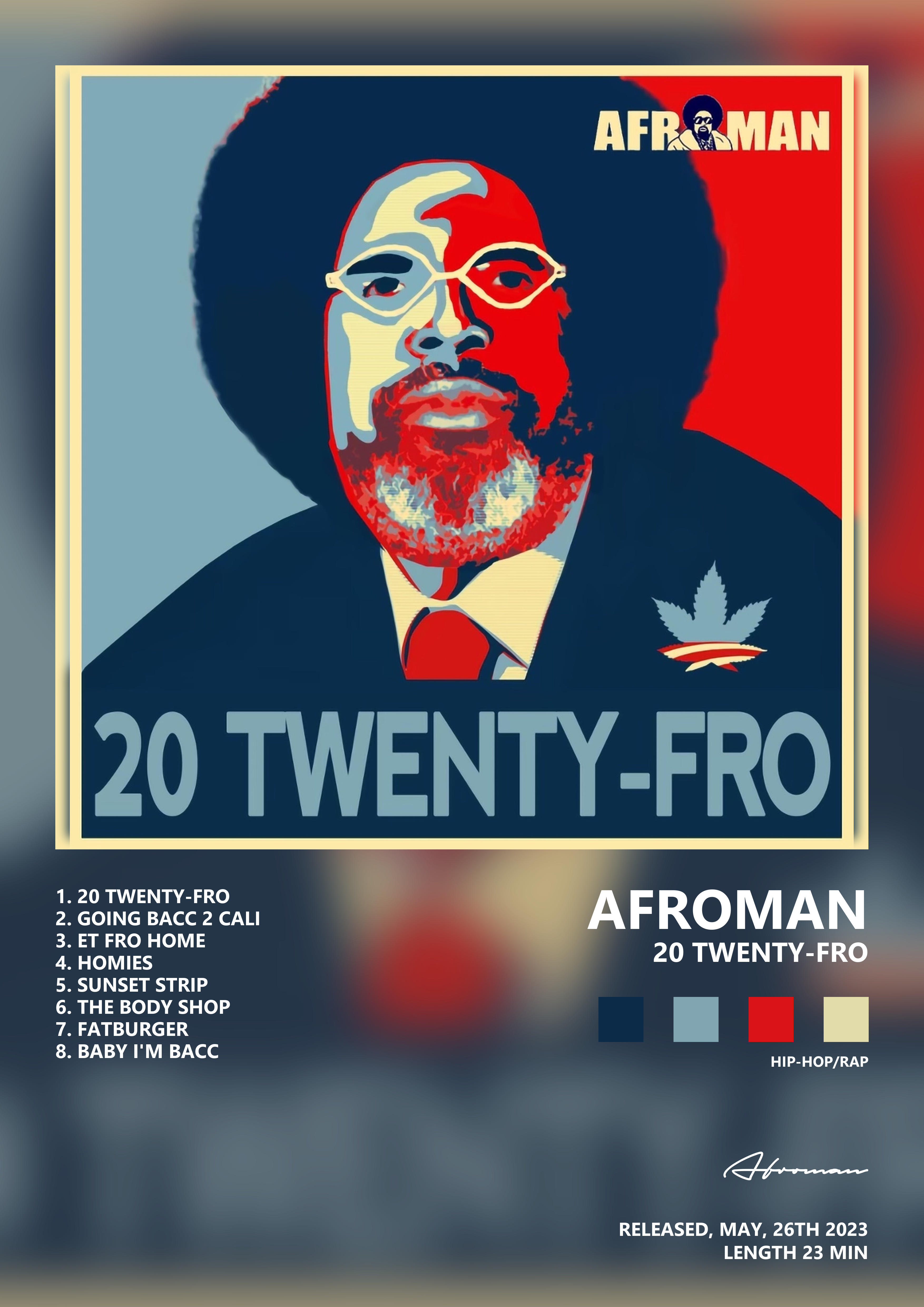 Music poster: Afroman - 20 Twenty-Fro