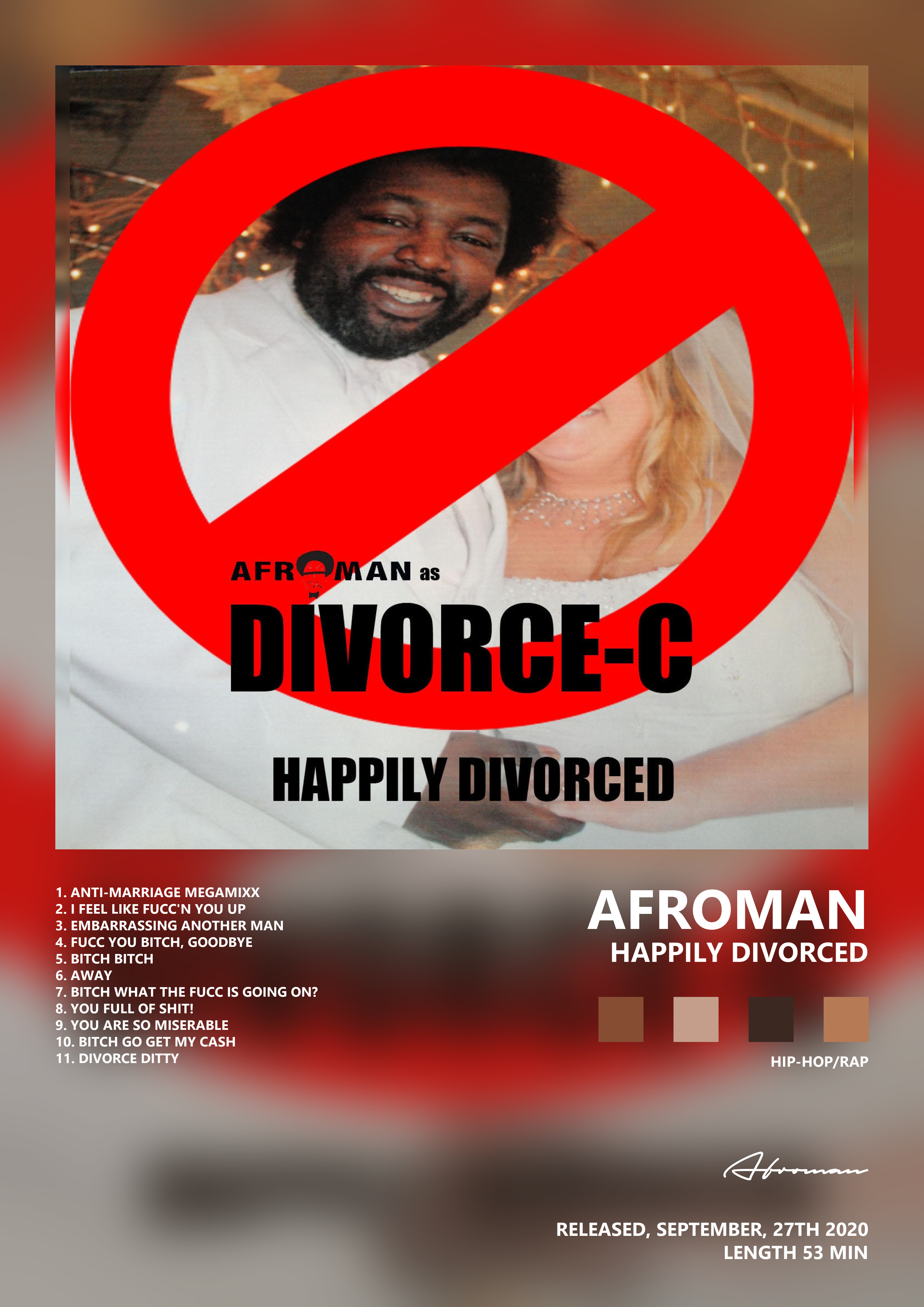 Music poster: Afroman - Happily Divorced
