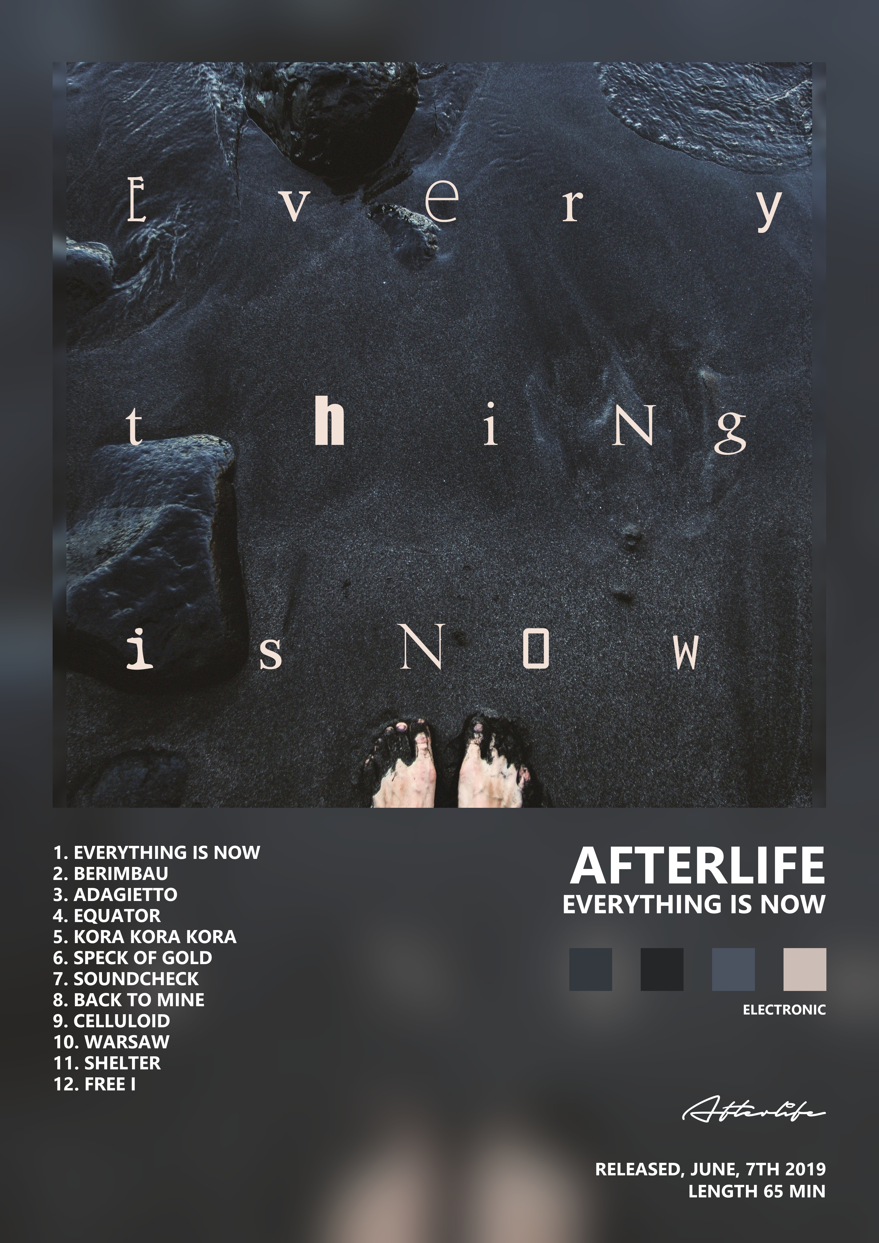 Music poster: Afterlife - Everything is Now