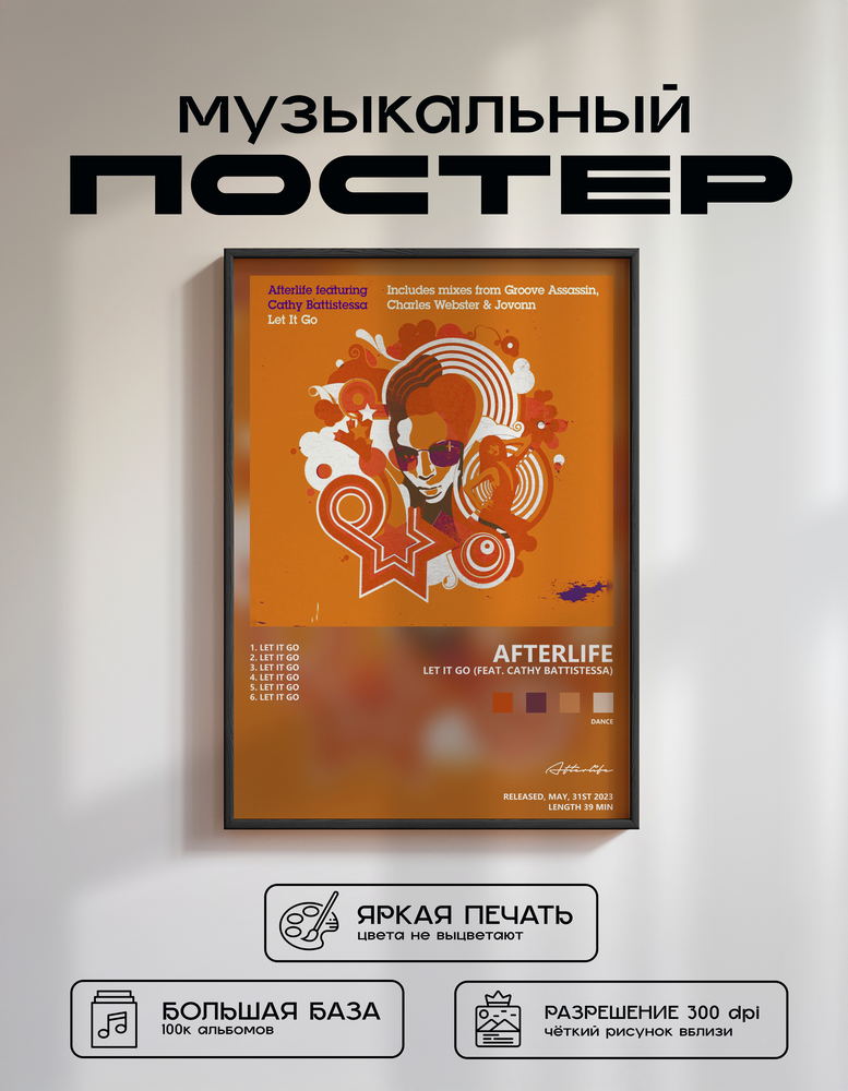 Music poster: Afterlife - Let It Go feat Cathy Battistessa