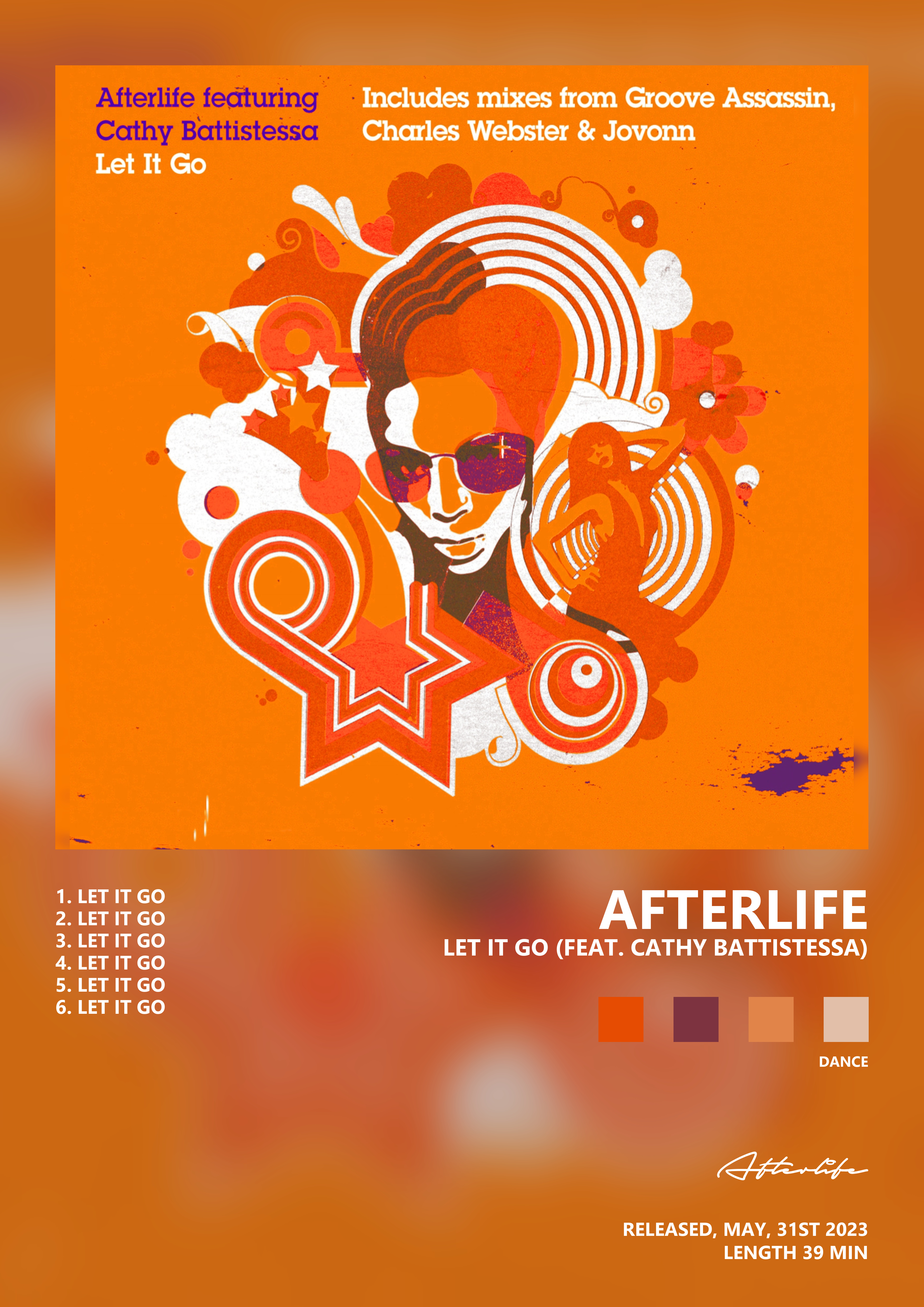 Music poster: Afterlife - Let It Go feat Cathy Battistessa