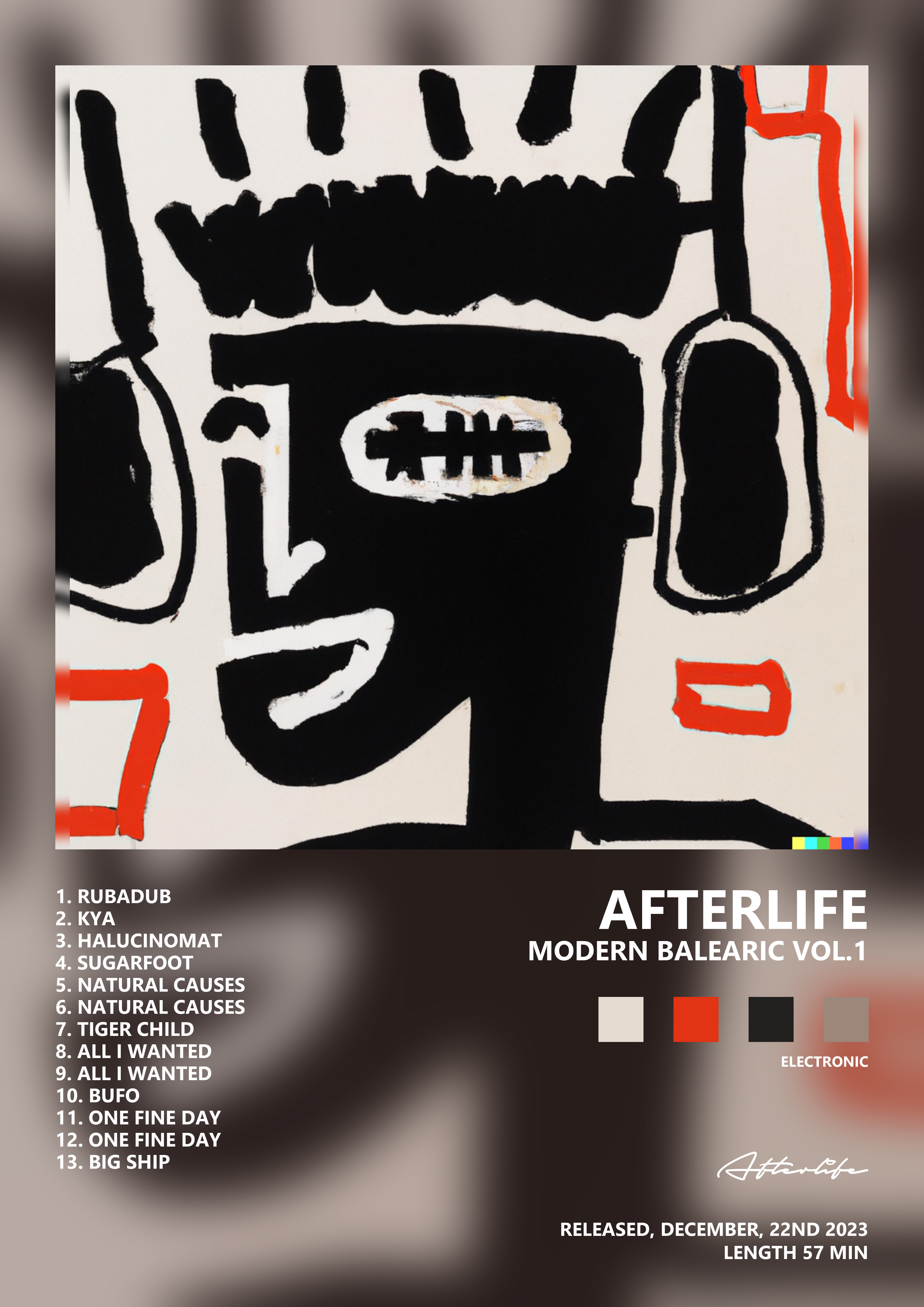 Music poster: Afterlife - Modern Balearic Vol1