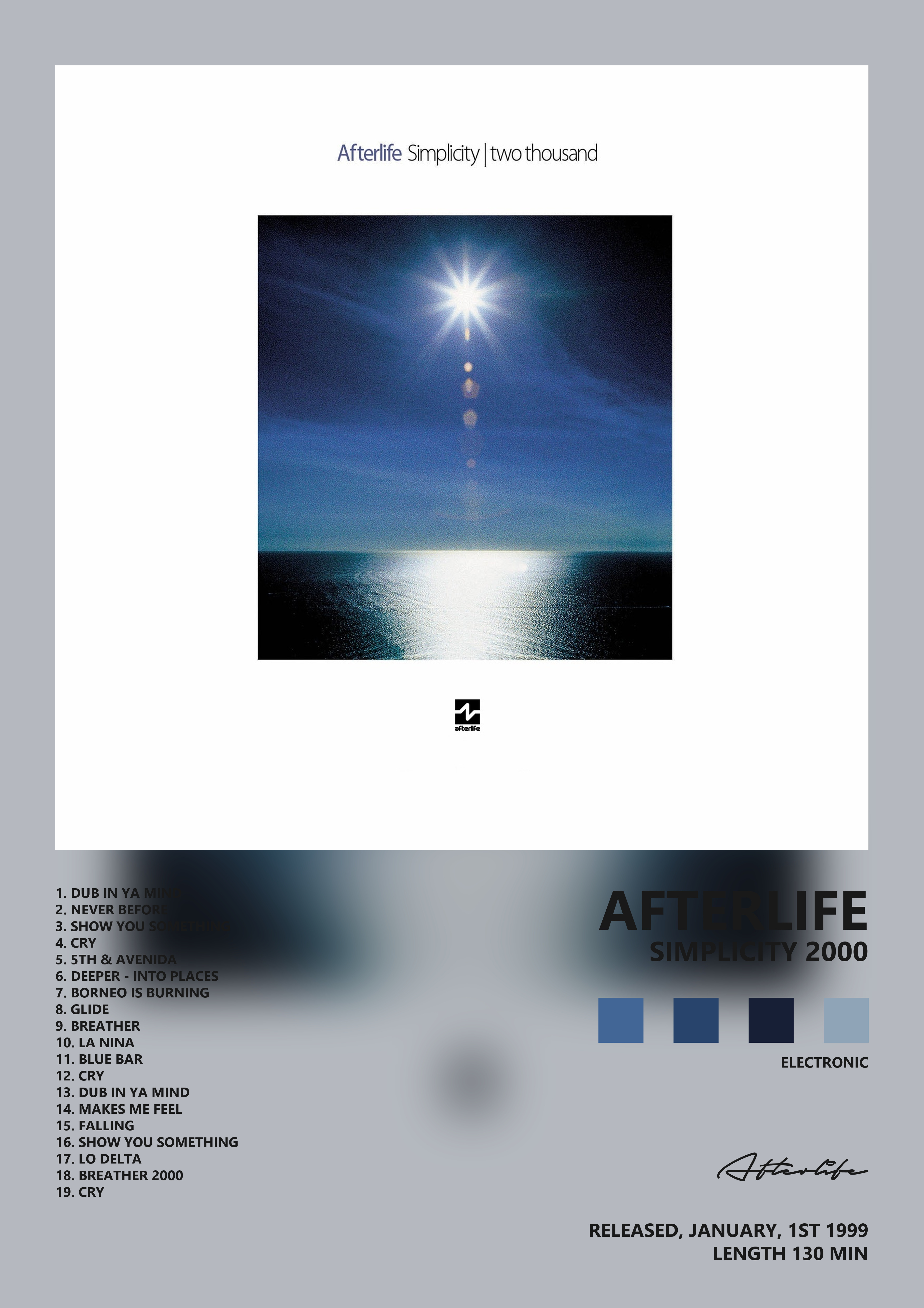 Music poster: Afterlife - Simplicity 2000