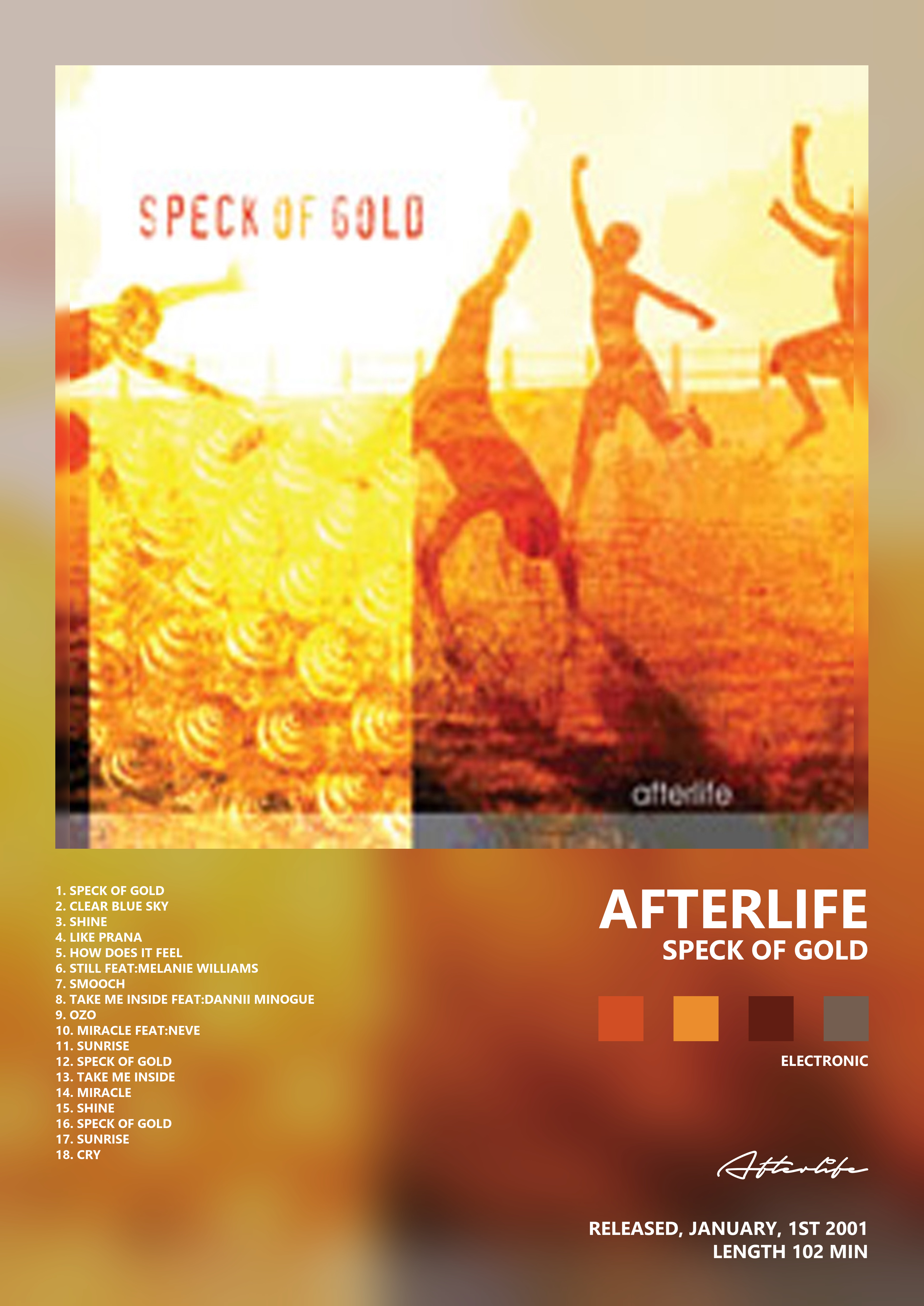 Music poster: Afterlife - Speck of Gold