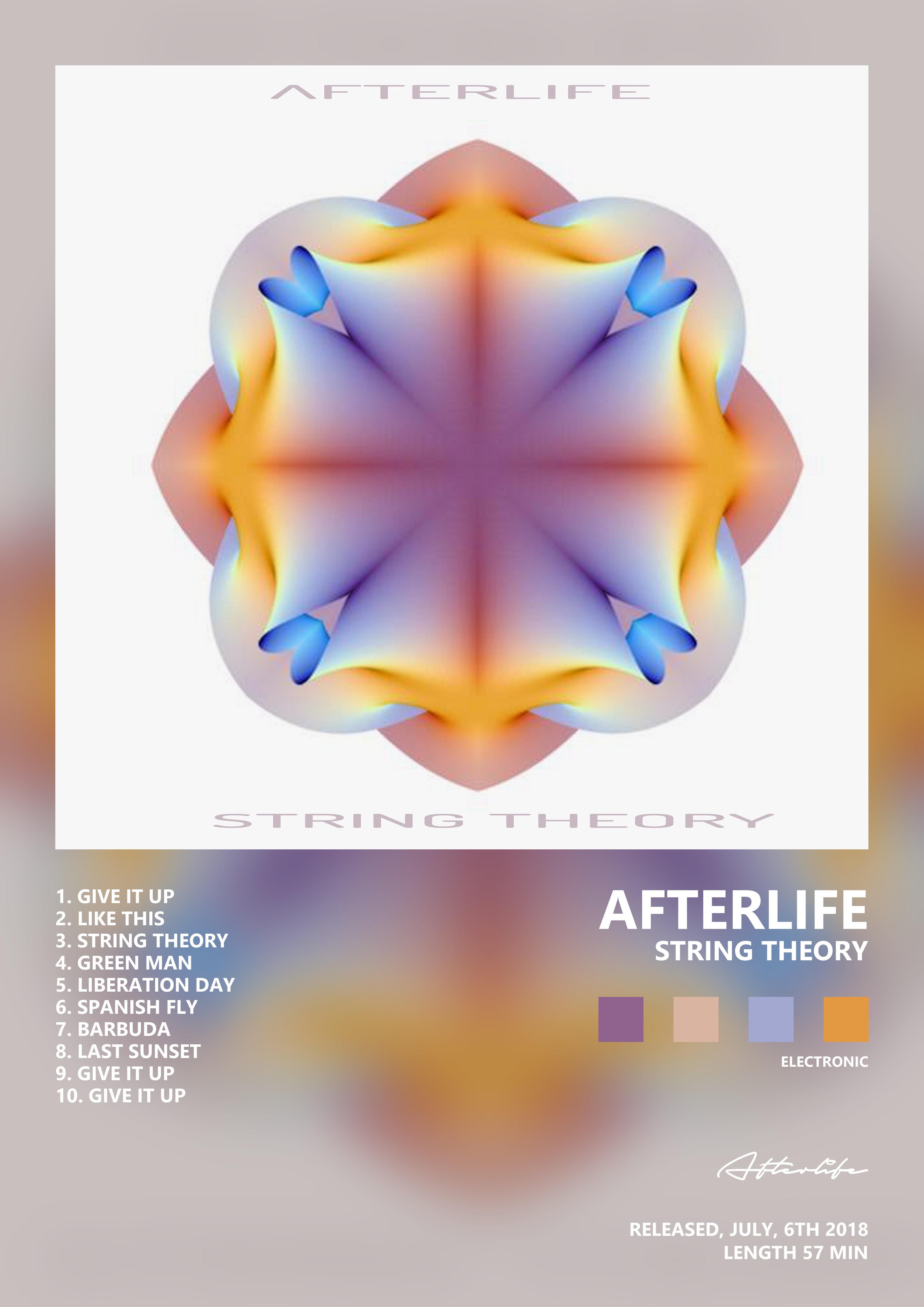 Music poster: Afterlife - String Theory