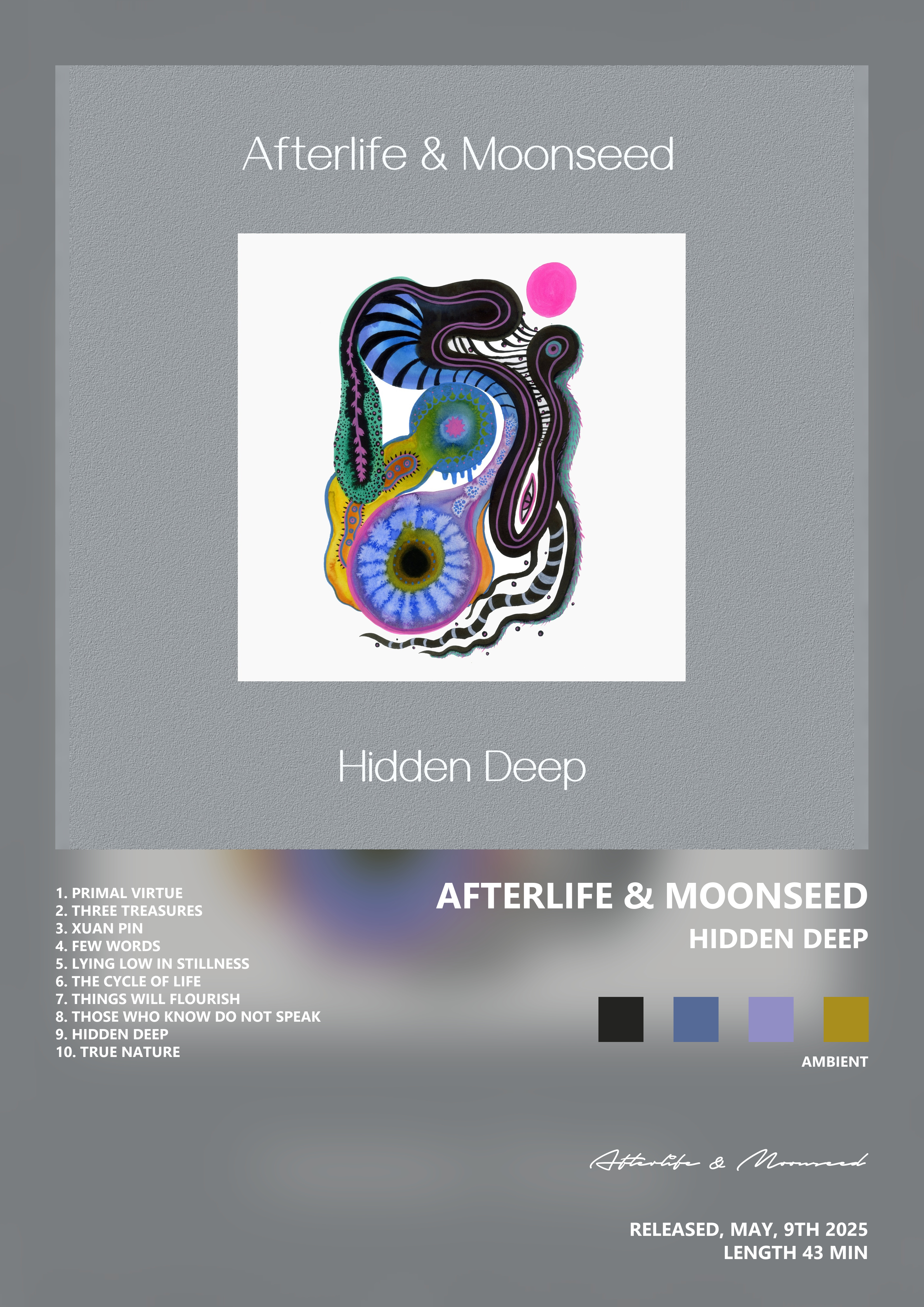 Music poster: Afterlife Moonseed - Hidden Deep
