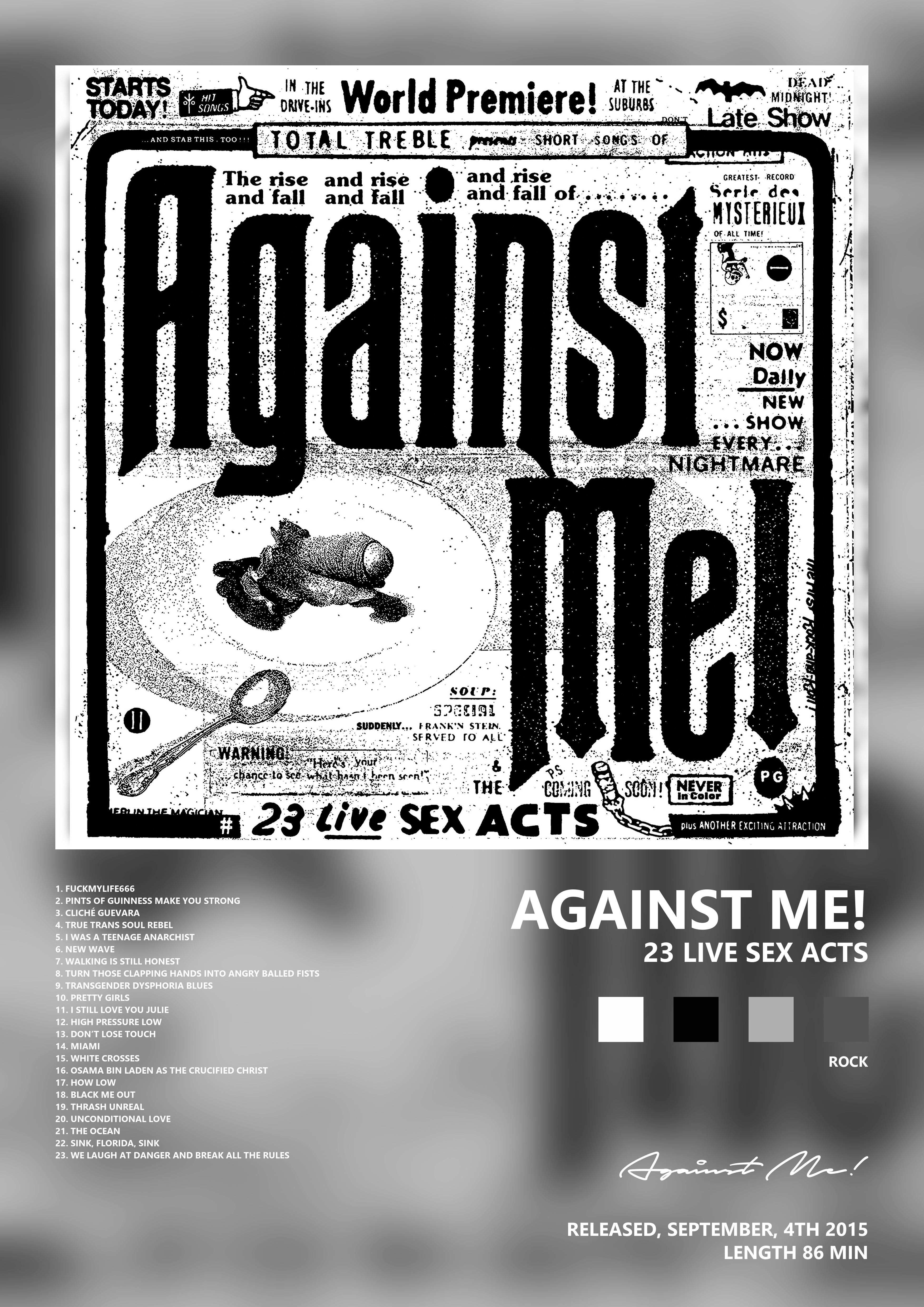 Music poster: Against Me - 23 Live Sex Acts