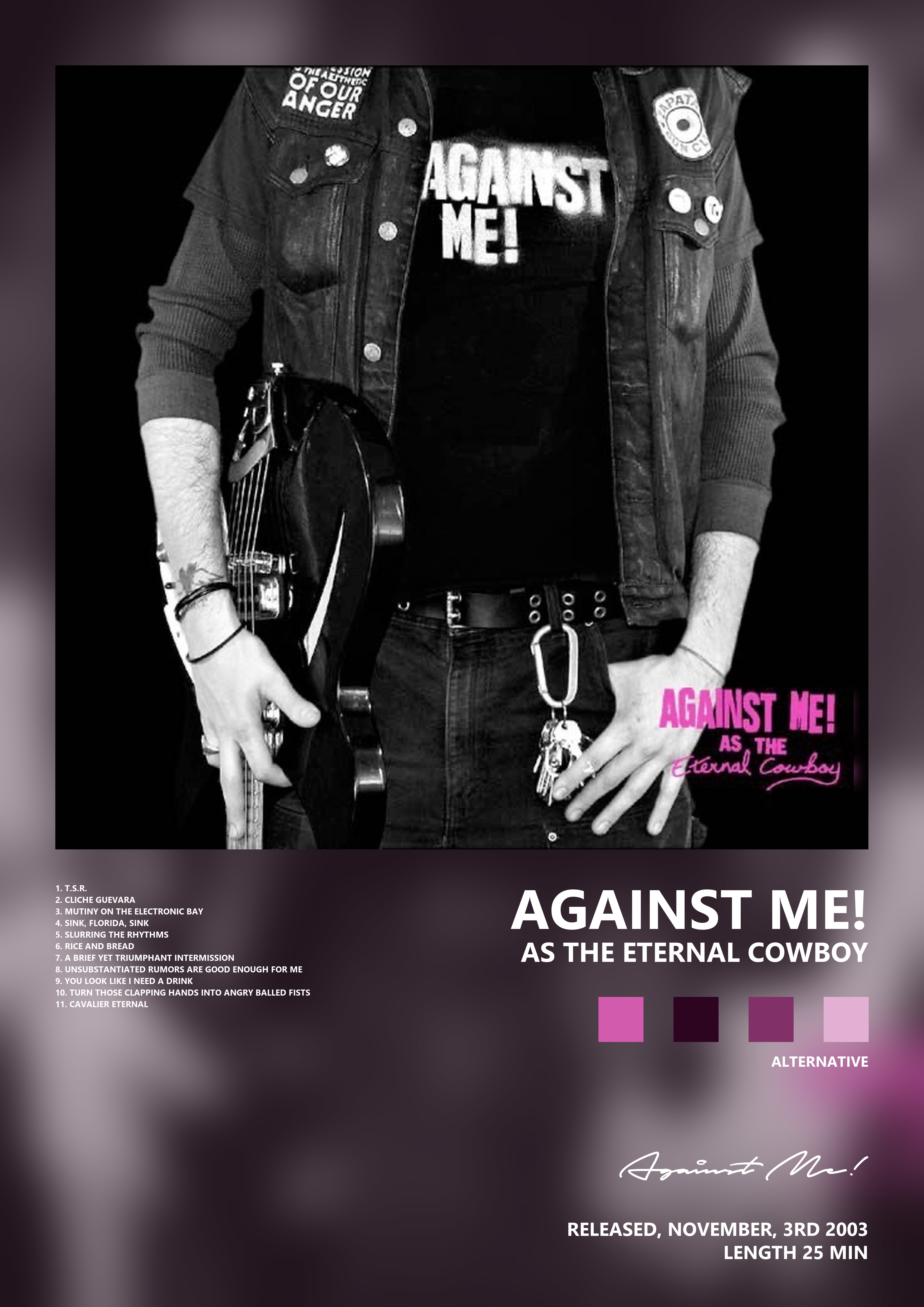 Music poster: Against Me - As the Eternal Cowboy