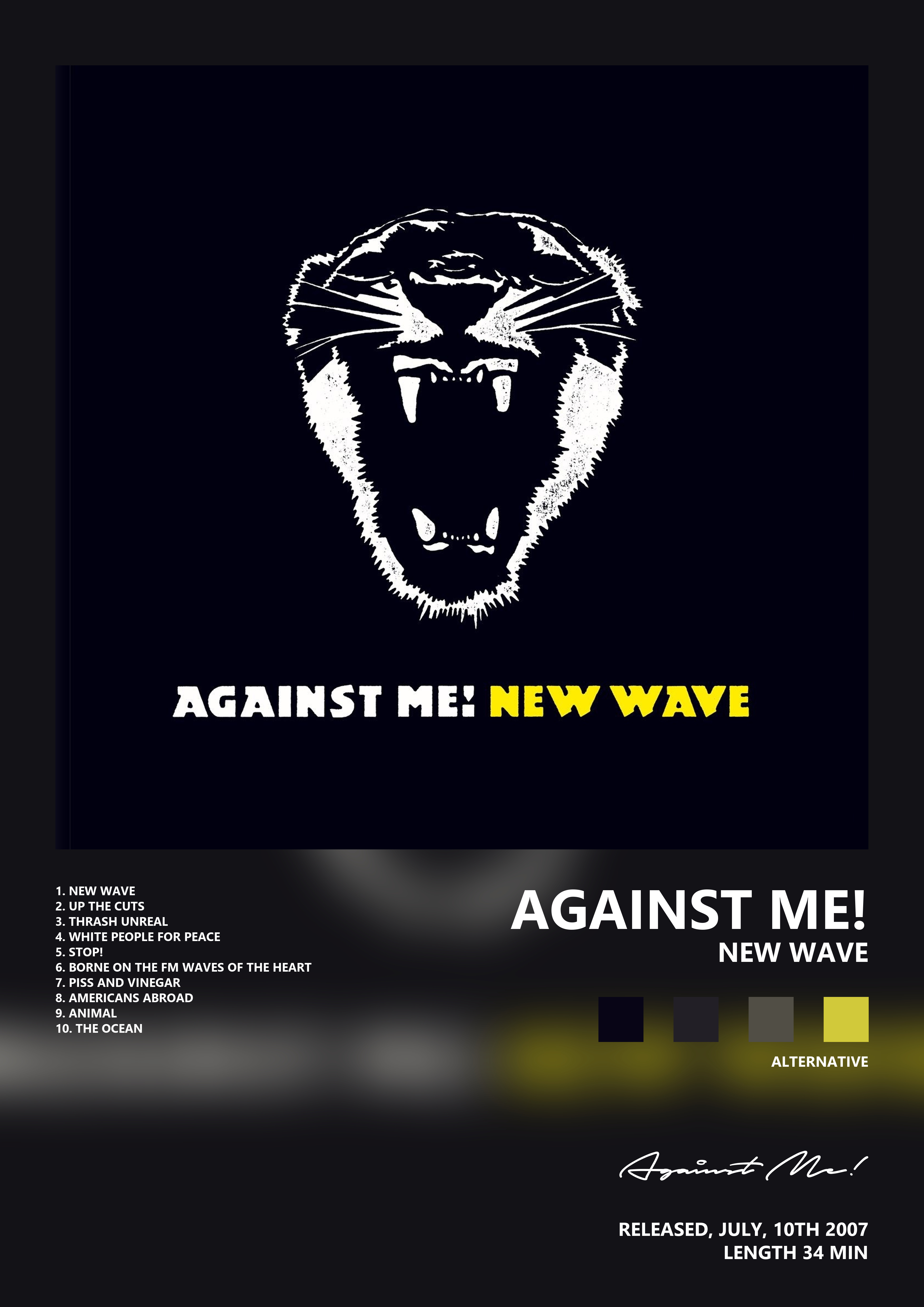 Music poster: Against Me - New Wave