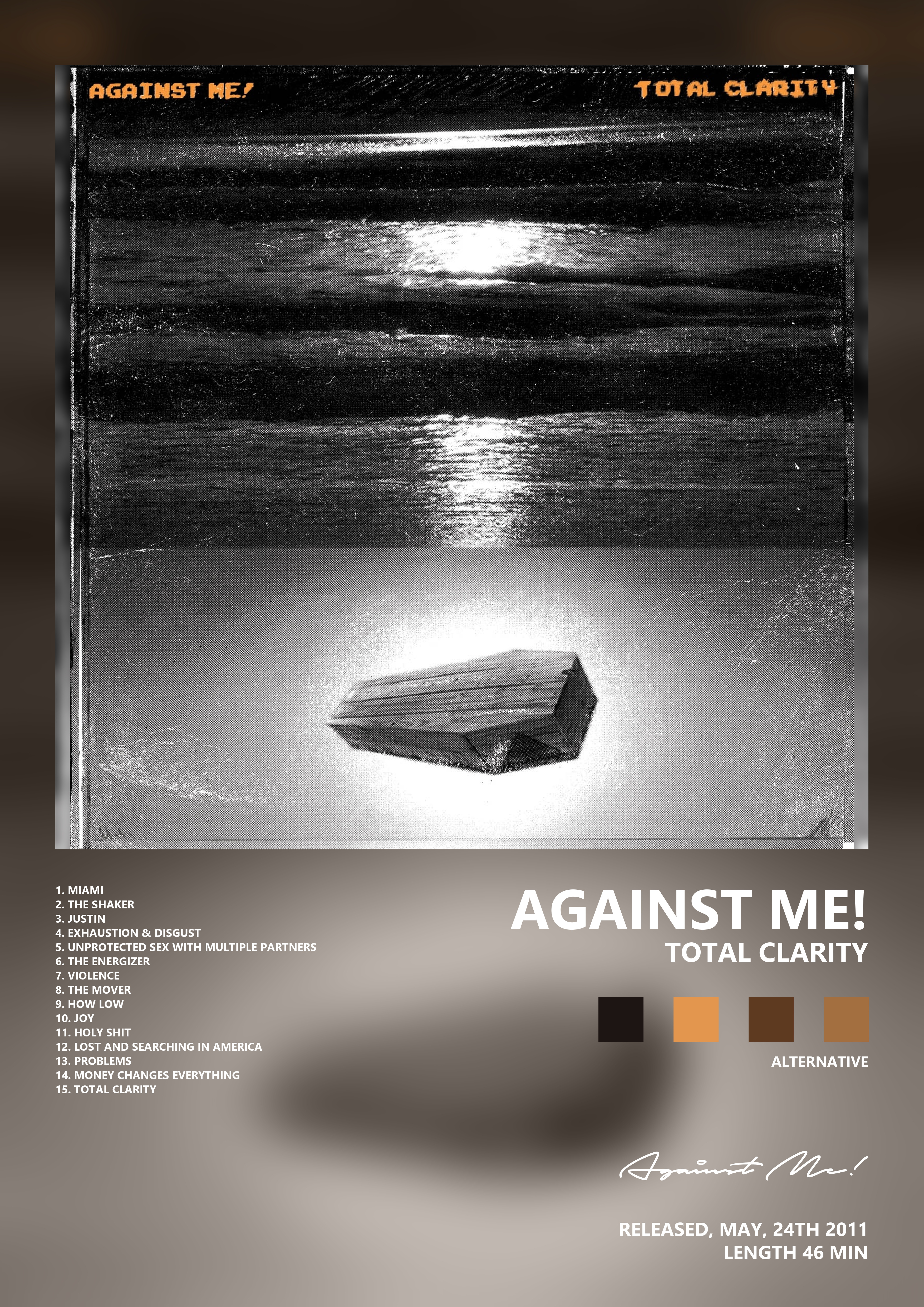 Music poster: Against Me - Total Clarity