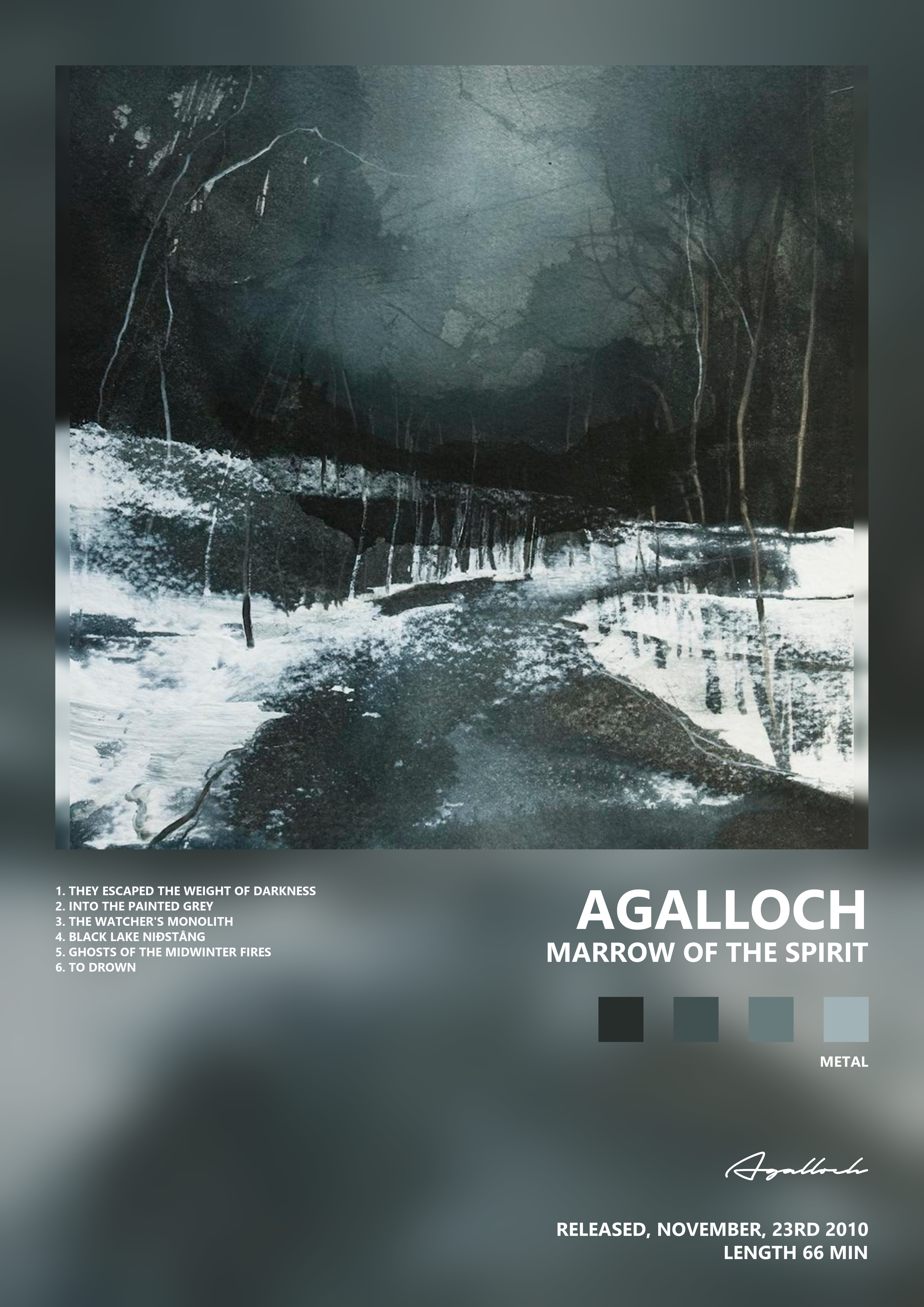 Music poster: Agalloch - Marrow of the Spirit
