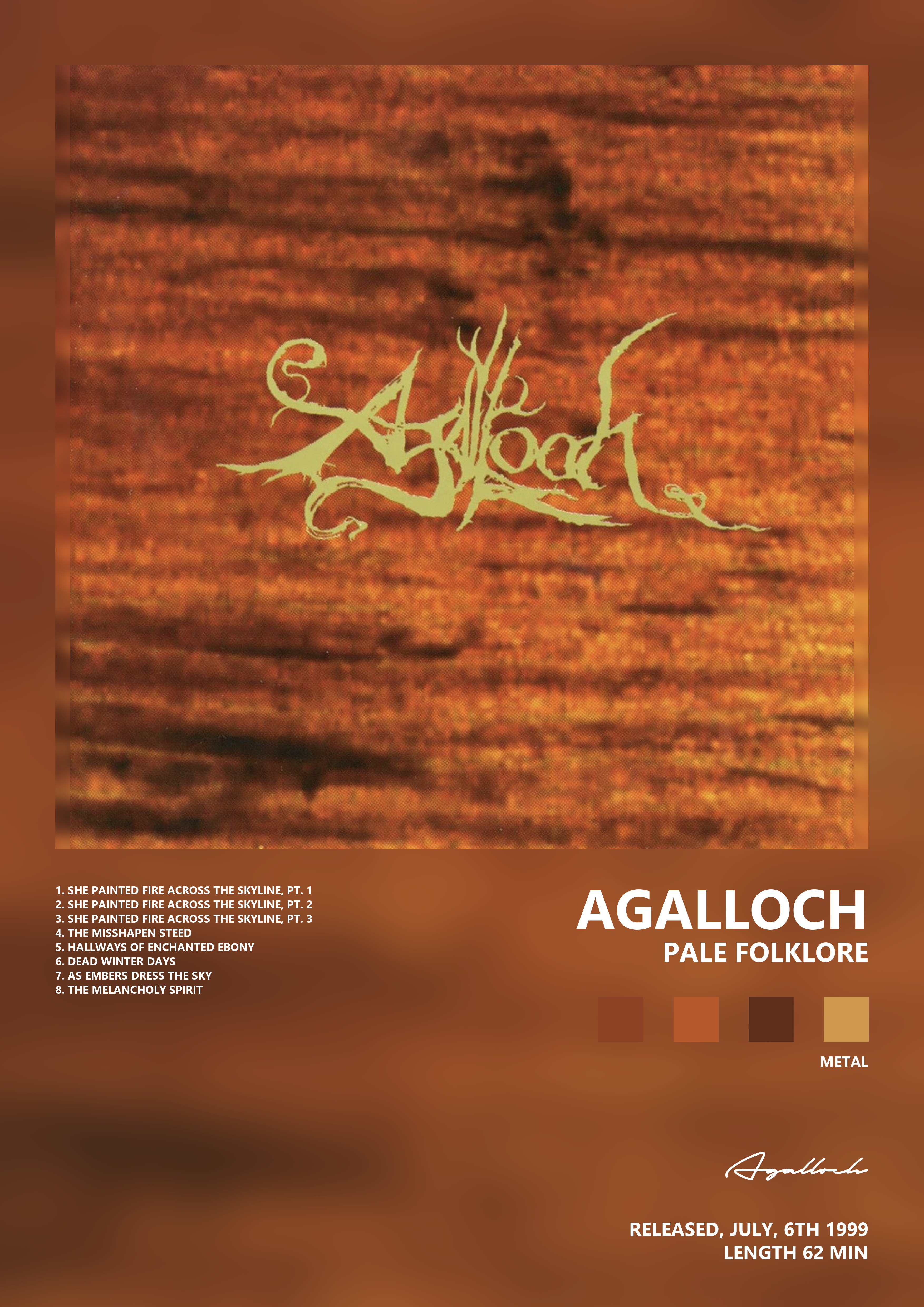 Music poster: Agalloch - Pale Folklore