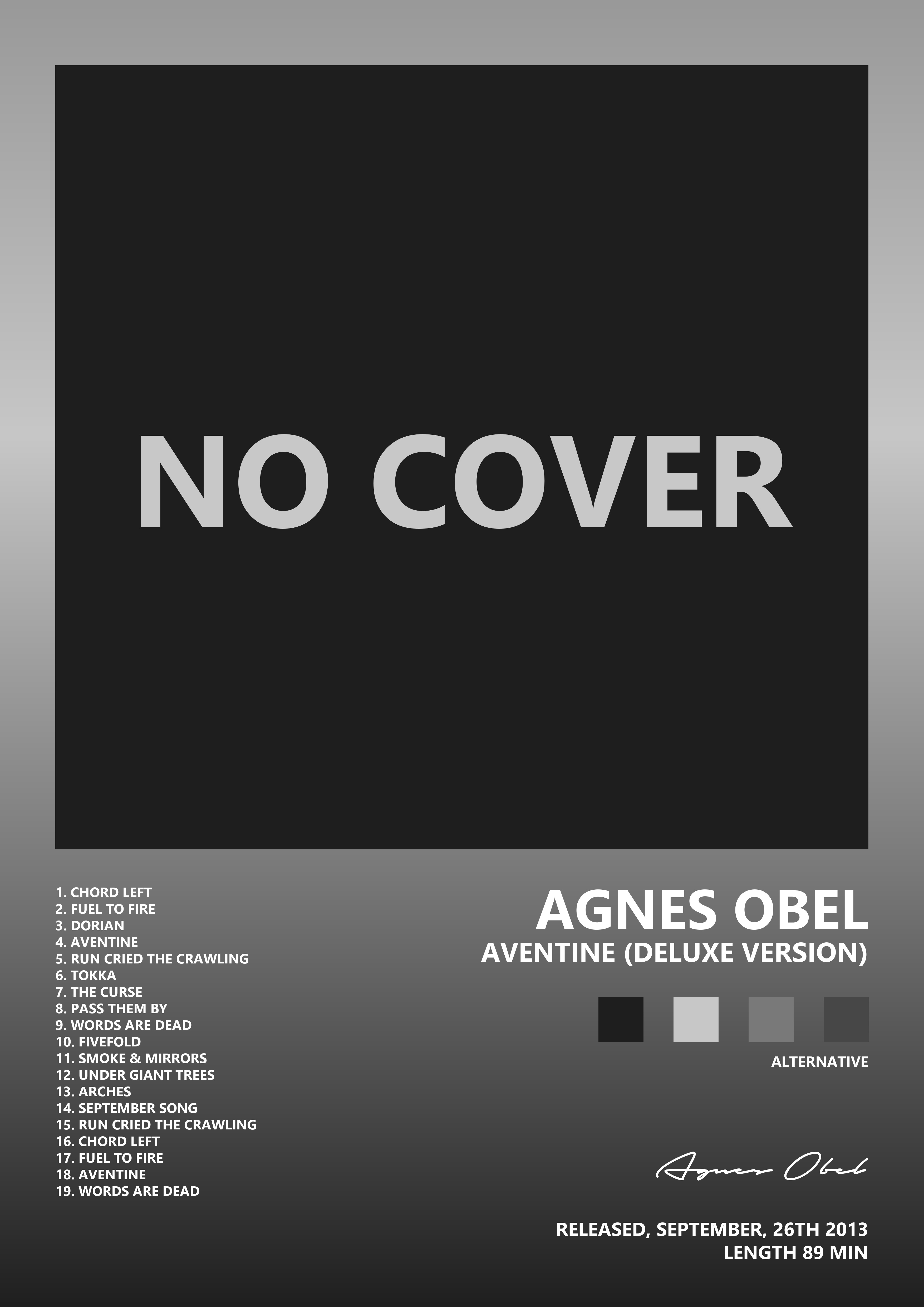 Music poster: Agnes Obel - Aventine Deluxe Version