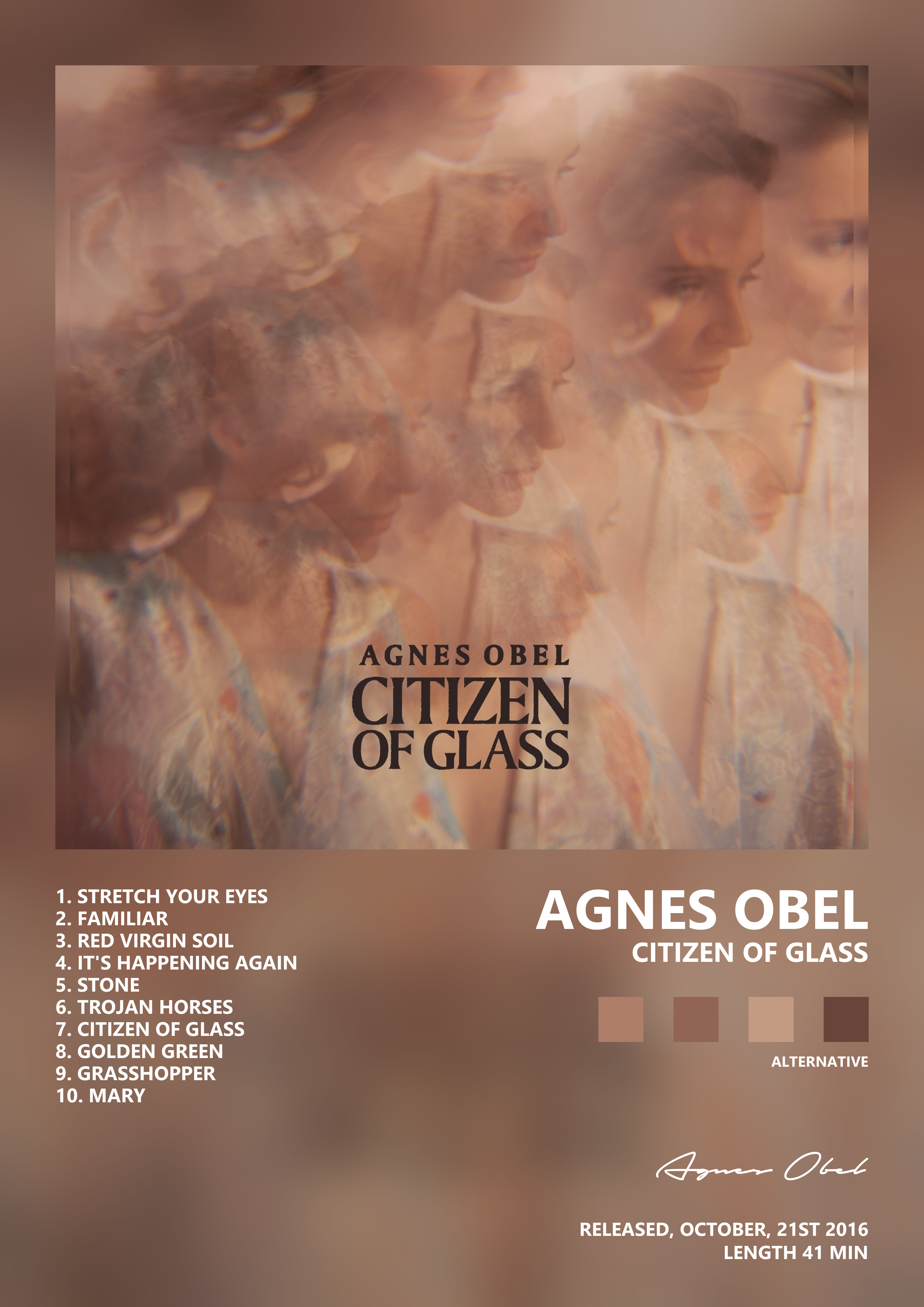 Music poster: Agnes Obel - Citizen of Glass
