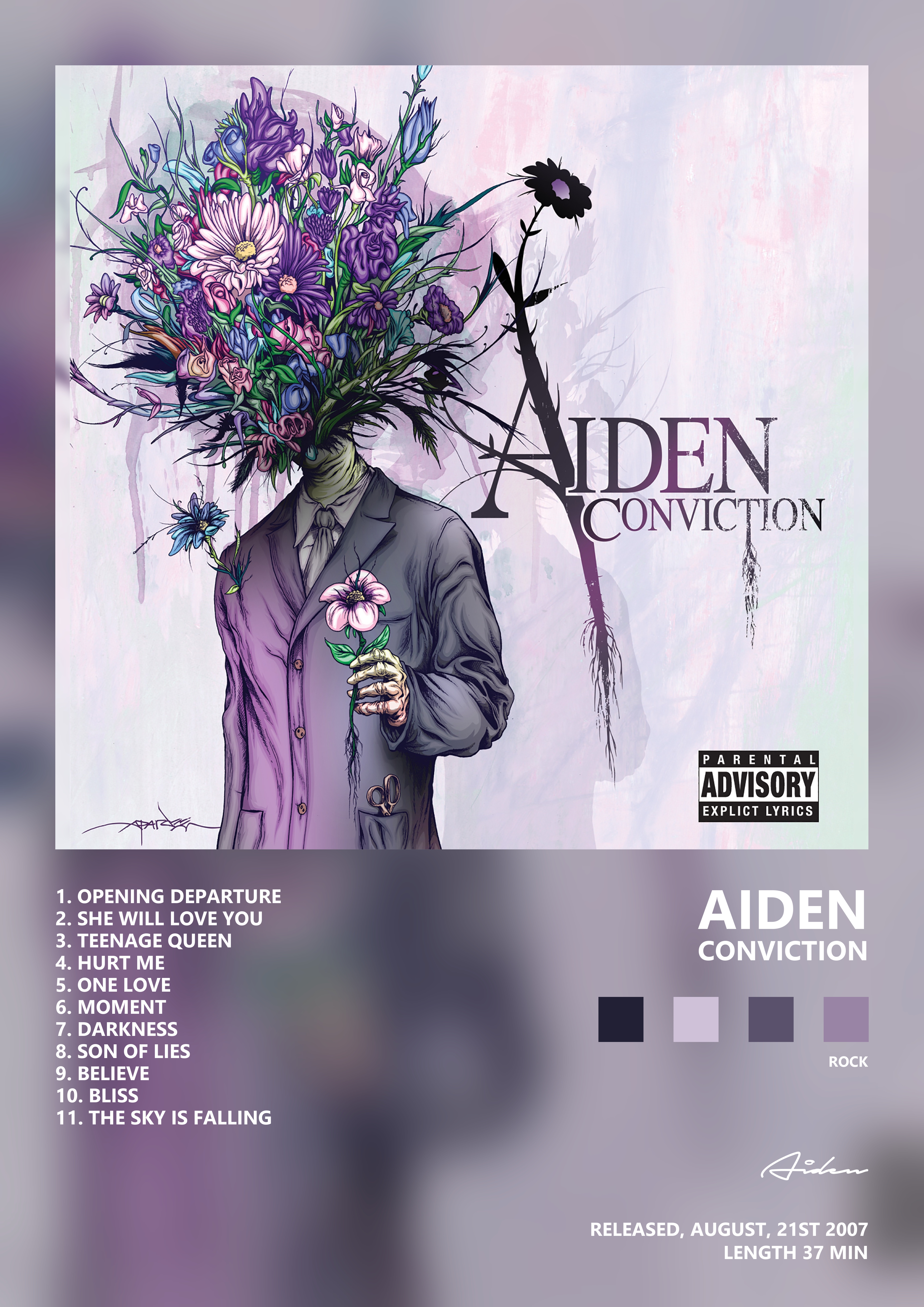 Music poster: Aiden - Conviction