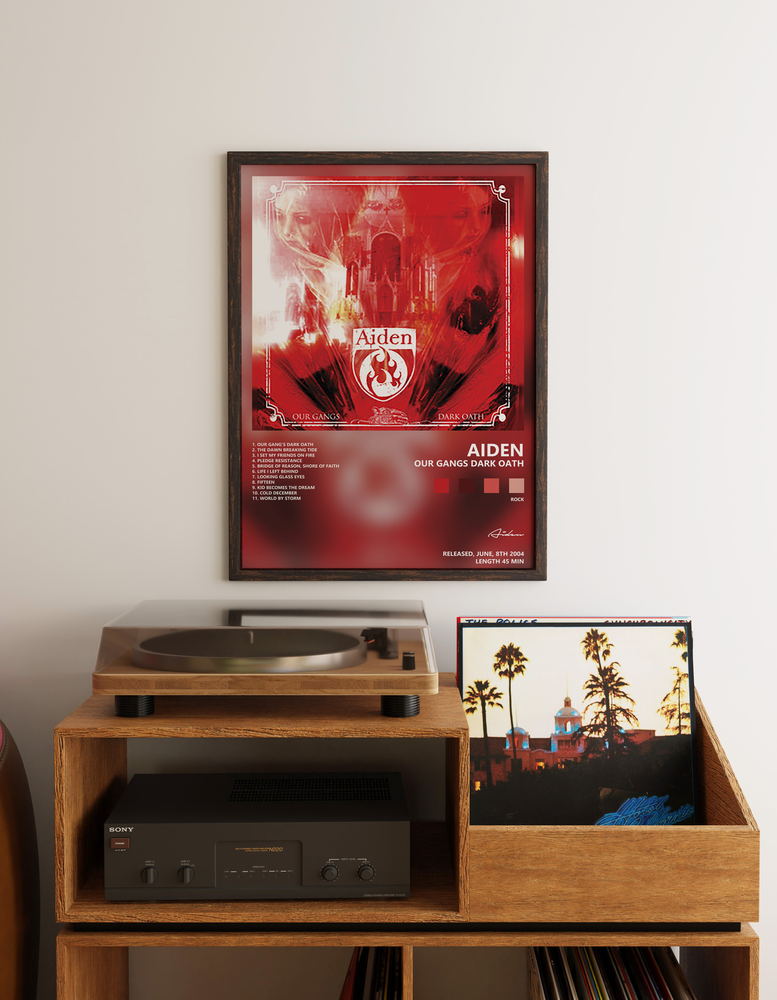 Music poster: Aiden - Our Gangs Dark Oath