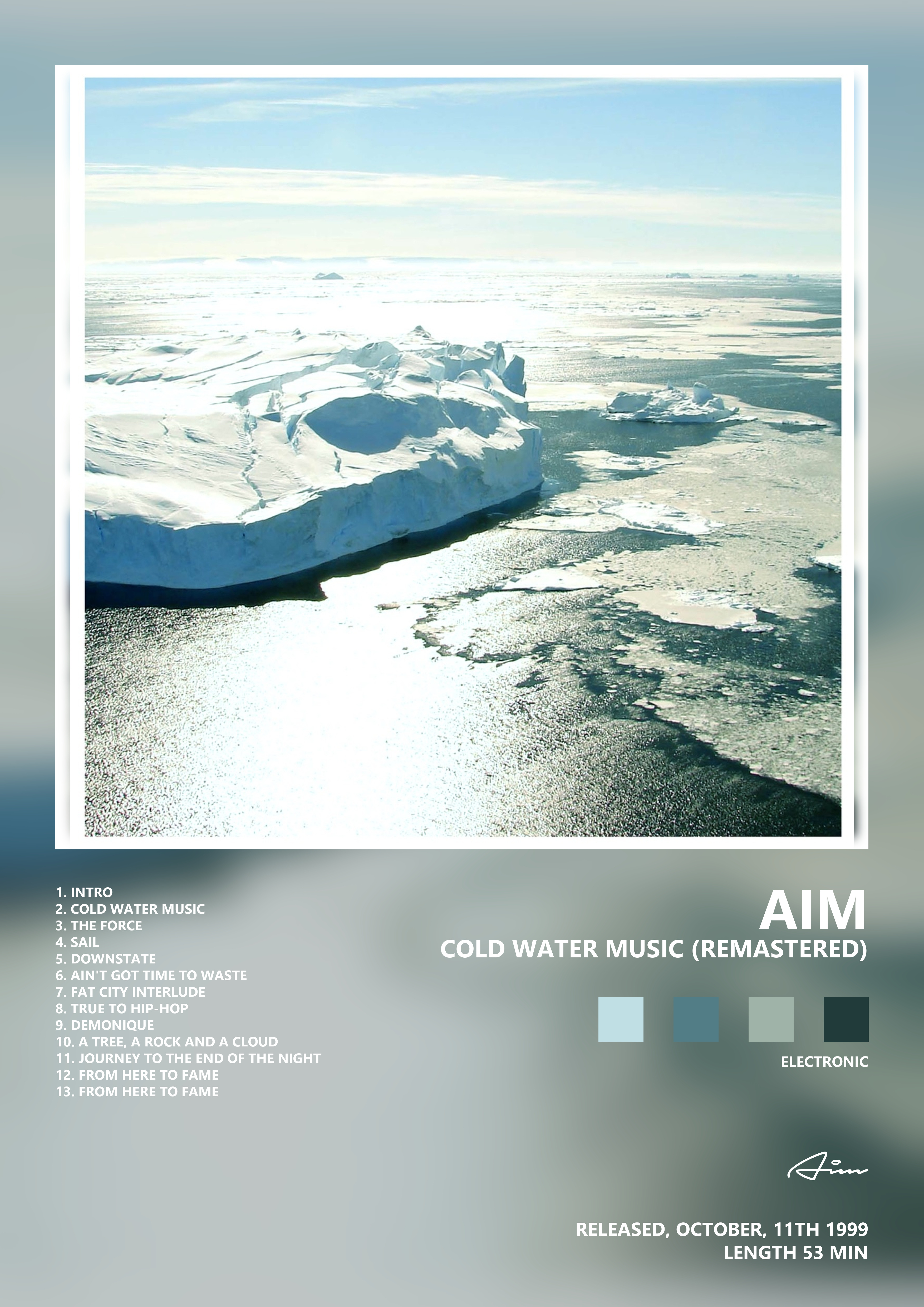 Music poster: Aim - Cold Water Music Remastered