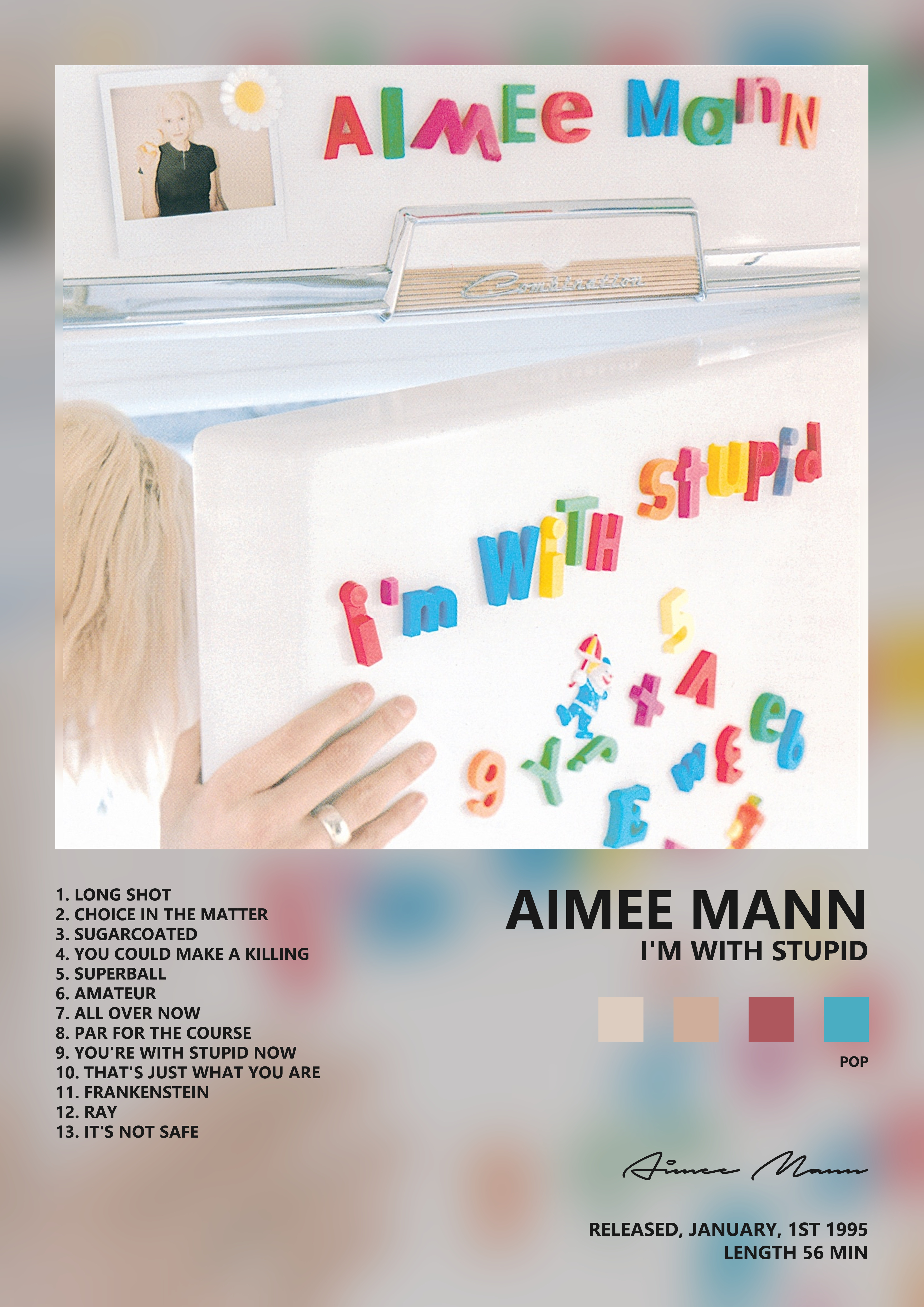 Music poster: Aimee Mann - Im With Stupid