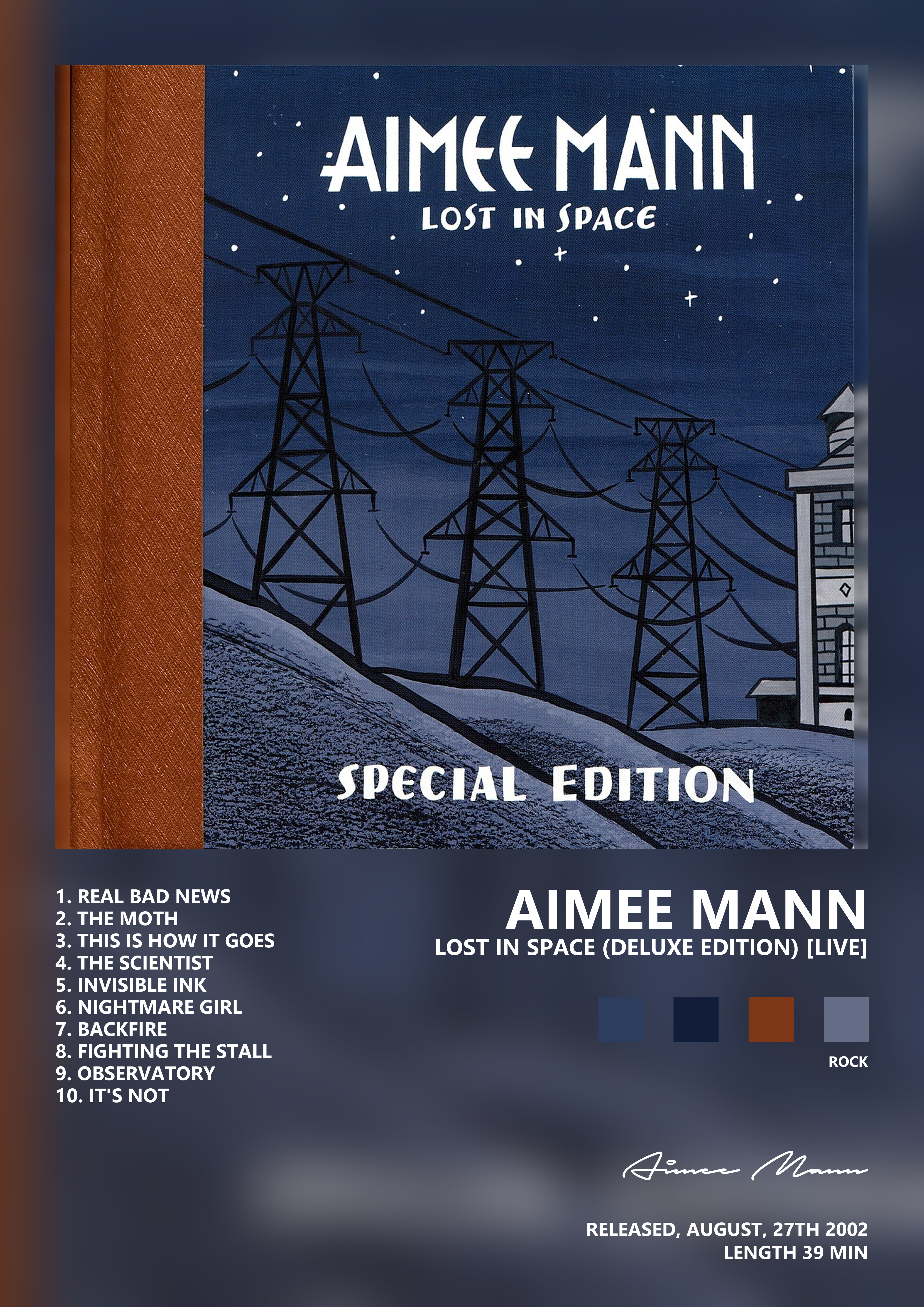 Music poster: Aimee Mann - Lost In Space Deluxe Edition Live