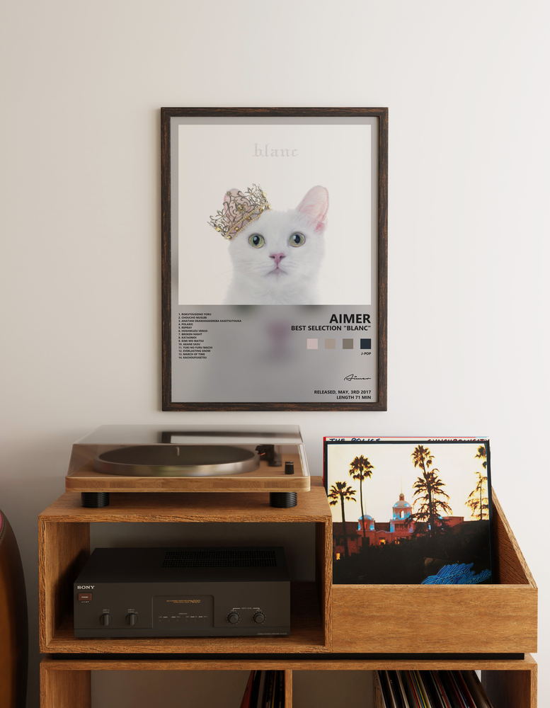Music poster: Aimer - BEST SELECTION blanc