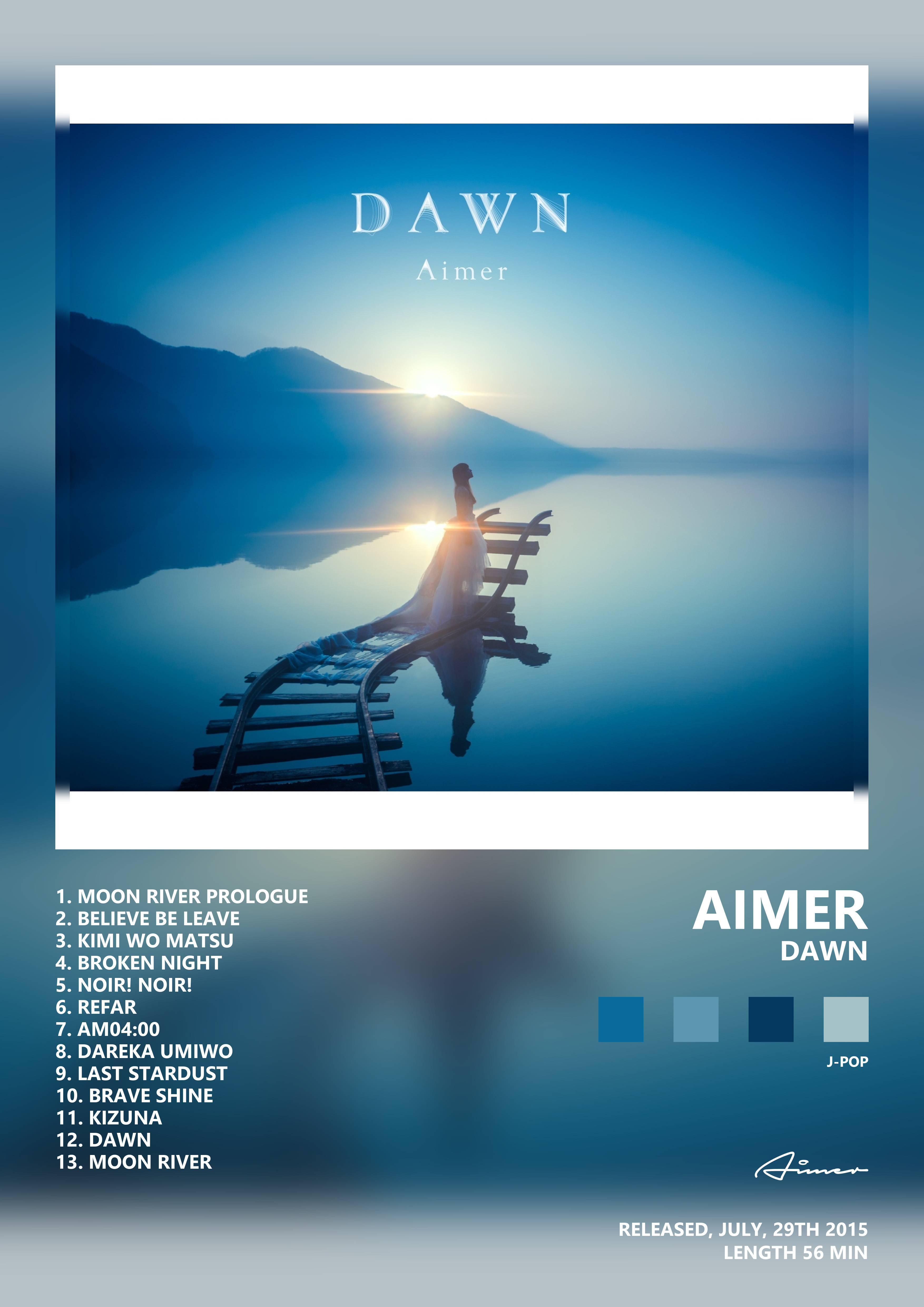 Music poster: Aimer - DAWN